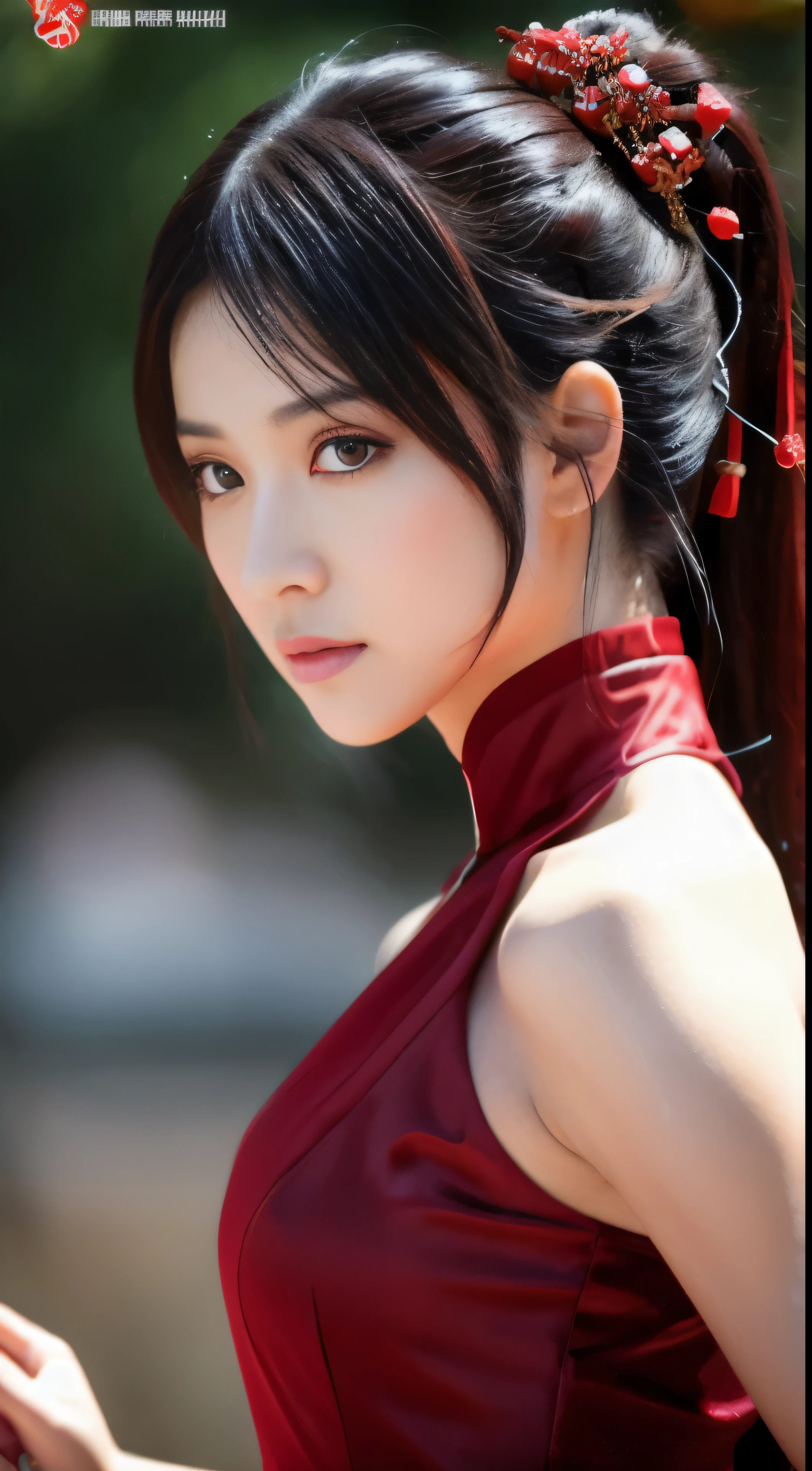 best quality, masterpiece, highres, wuxia 1girl, china dress, super gorgeous face, super gorgeous eye, super gorgeous hair, kung-fu fight