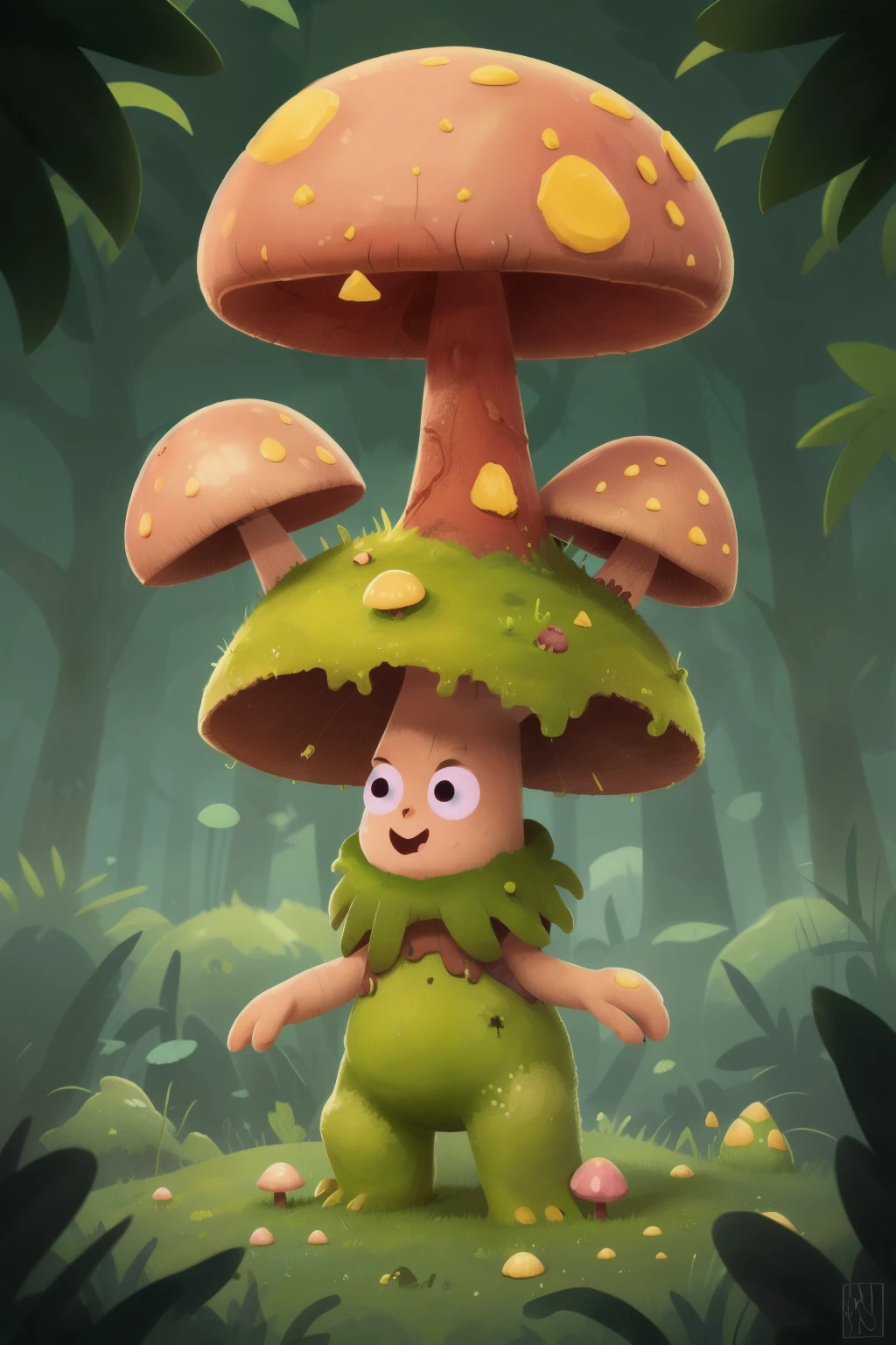 A simple looking mushroom monster