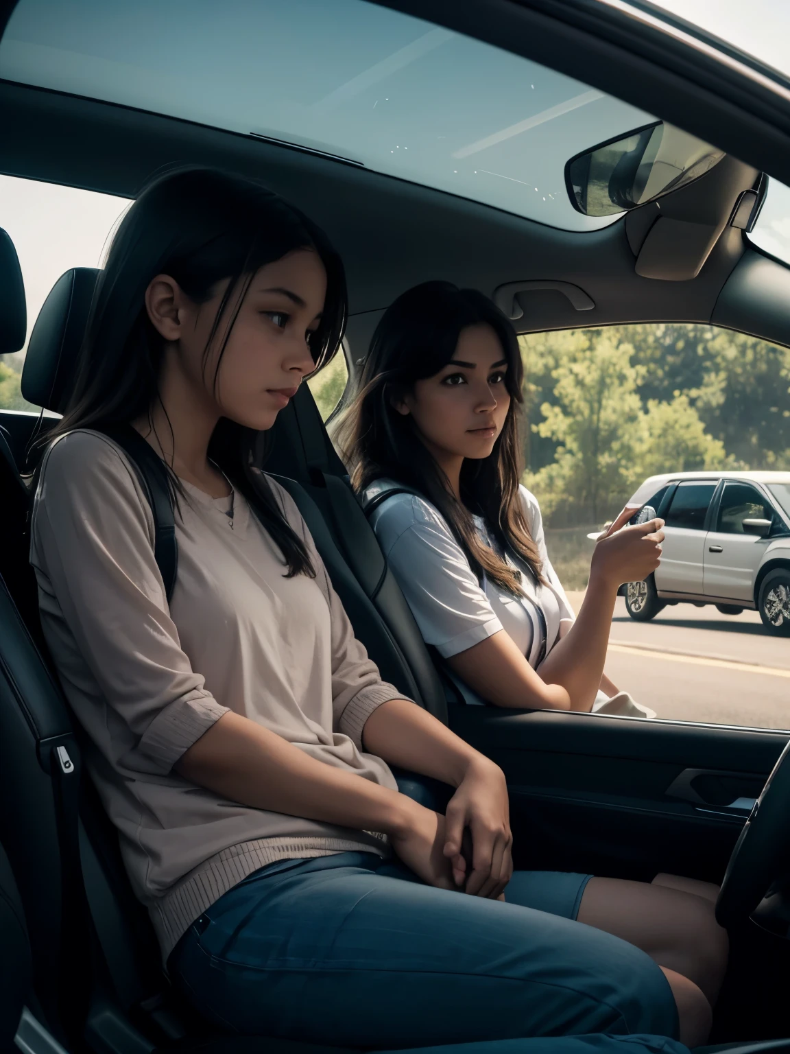 I was driving across country with my mom and sister when I was 16 and my sister was 20. It was late, but we were well rested still and alert. We were driving along an interstate and needed gas and a bathroom break, so we stopped at the only rest stop in 200 miles. There was a van full of teenagers on a road trip at the gas station, as well as a small grey car parked at the pump in front of us with two young men standing still outside of it.
When we got there everything felt wrong. We'd been on the road for days and seen many rest stops at night and had never been afraid until then. My mom and sister went inside and I stayed in the car. I heard the teenagers say they were creeped out and couldn't get the pump to work, and they left in a hurry. I was watching the car in front of us, and the two men had not moved at all. Not an inch. They weren't talking. They weren't on phones. They were just standing there, still as stone.
My sister and mom came running back out to the car and when they got in, the two men slowly turned to look at us while not moving or pivoting the rest of their bodies, and I swear to fucking shit, we all saw the same thing - they had eyes dark as pitch and empty. Truly empty. Not black, not reflecting any light at all, just a void.
We sped out of there and didn’t stop until we were in the next city. The worst thing about the entire experience? We couldn't find the place on any map. We knew exactly which spot on the interstate to look, and we couldn't find it on Google maps or any paper map we had. We even asked locals about the creepy gas station out on that stretch of road and got only confused looks. We've traveled on that interstate since, and there is no rest stop.