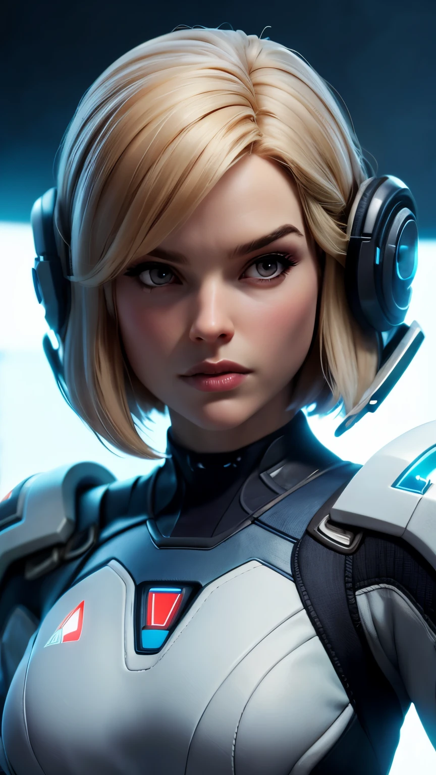 photo of Alice Eve, RAW, beautiful woman, ((portrait)), ((detailed face:1.2)), ((detailed facial feature, detailed skin, clear skin), (perfect proportioned body), (short bob cut hair), (wearing mass effect n7 armor suit), (high detailed alien planet), (holographic omni tool), (realistic photo, best quality, detailed), (8k wallpaper), (cinematic lighting, dramatic lighting) (sharp focus, intricate)