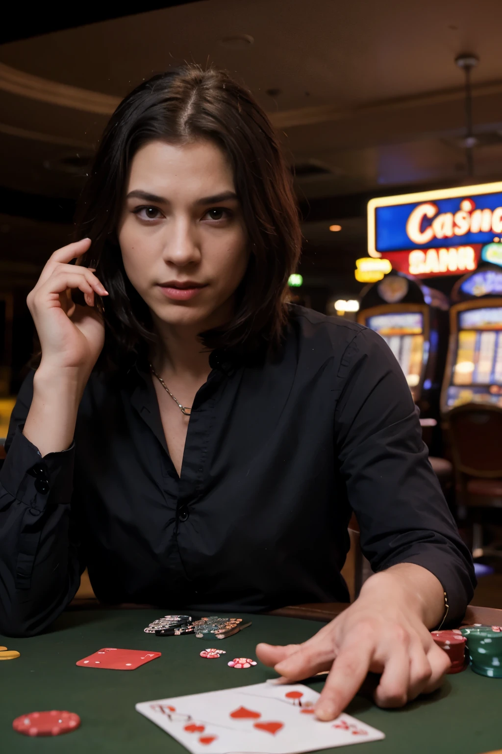 avatar for a male cartoons, gambling in casino slots