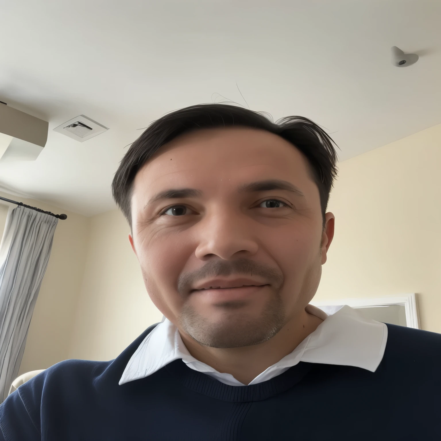 There is a man taking a selfie in the room, 40 year old man, 38 years old, (38 years old), 3 6 years old, 8k selfie photos, zeng fanzh, Zong Fengding, xiang duan, 32 years old, Liang Xing, huifeng huang, 29 years old