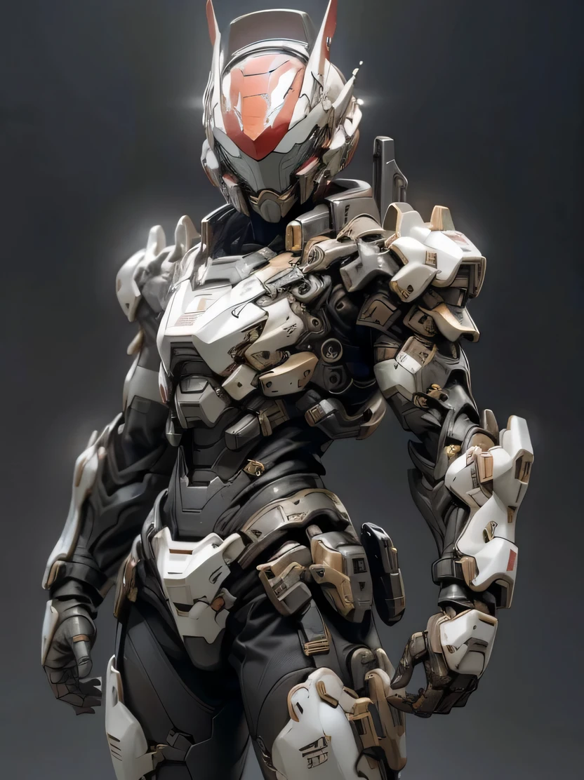 ((masterpiece、highest quality、Super detailed、High resolution、realistic、sharp focus、cinematic lighting))、1 adult female、supple physique、Feminine body shape、カウボーstomachショット、ハstomachコントラスト、military black reinforced armor suit、Helmet that covers the head and face、フルフェstomachスシールド、full armor、フルフェstomachスアーマー、black combat goggles、Detailed depiction of hands、looking at the viewer、ダstomachナミックなアクションポーズ、Came、Mecha、(stomach)