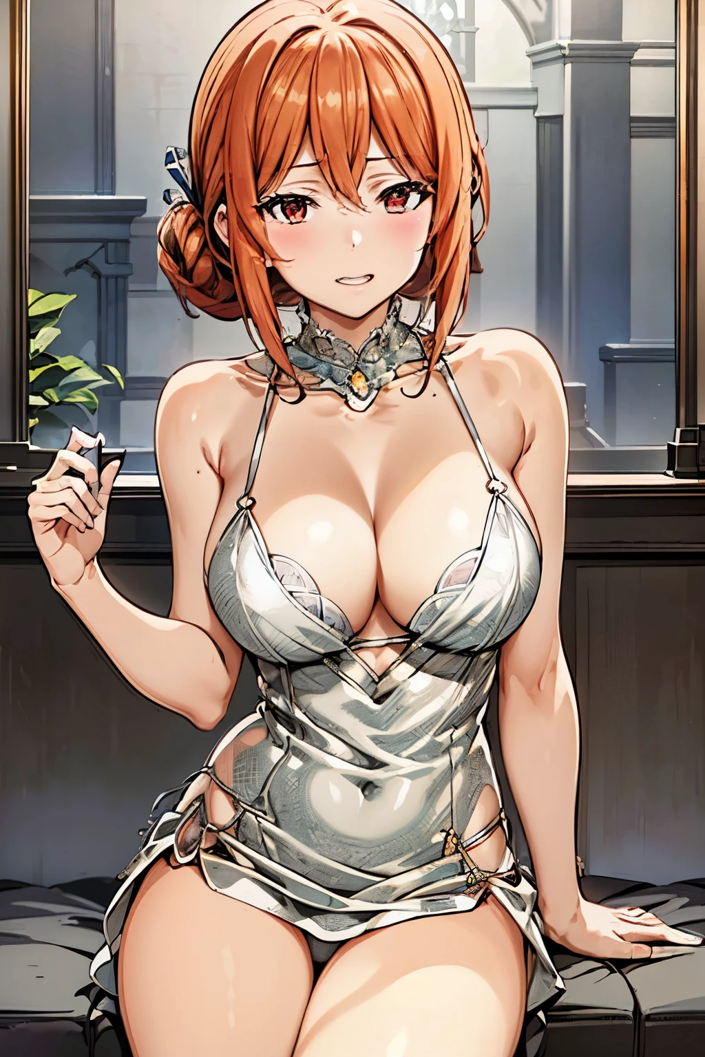 Title: Anri Shukumura's Provocative Comicbook Hentai
((Masterpiece)): This image is an exquisite representation of Anri Shukumura, the comicbook girl from the hentai genre.
((Best quality)): The artwork showcases Anri in an ultra-detailed, high-resolution illustration.
((Solo, Anri)): Anri is the sole focus of this captivating image.
((Comicbook girl)): Anri is dressed in her typical attire, showcasing her characteristic comicbook-style design.
((Kishidan Hentai)): This image is a mesmerizing, NSFW port