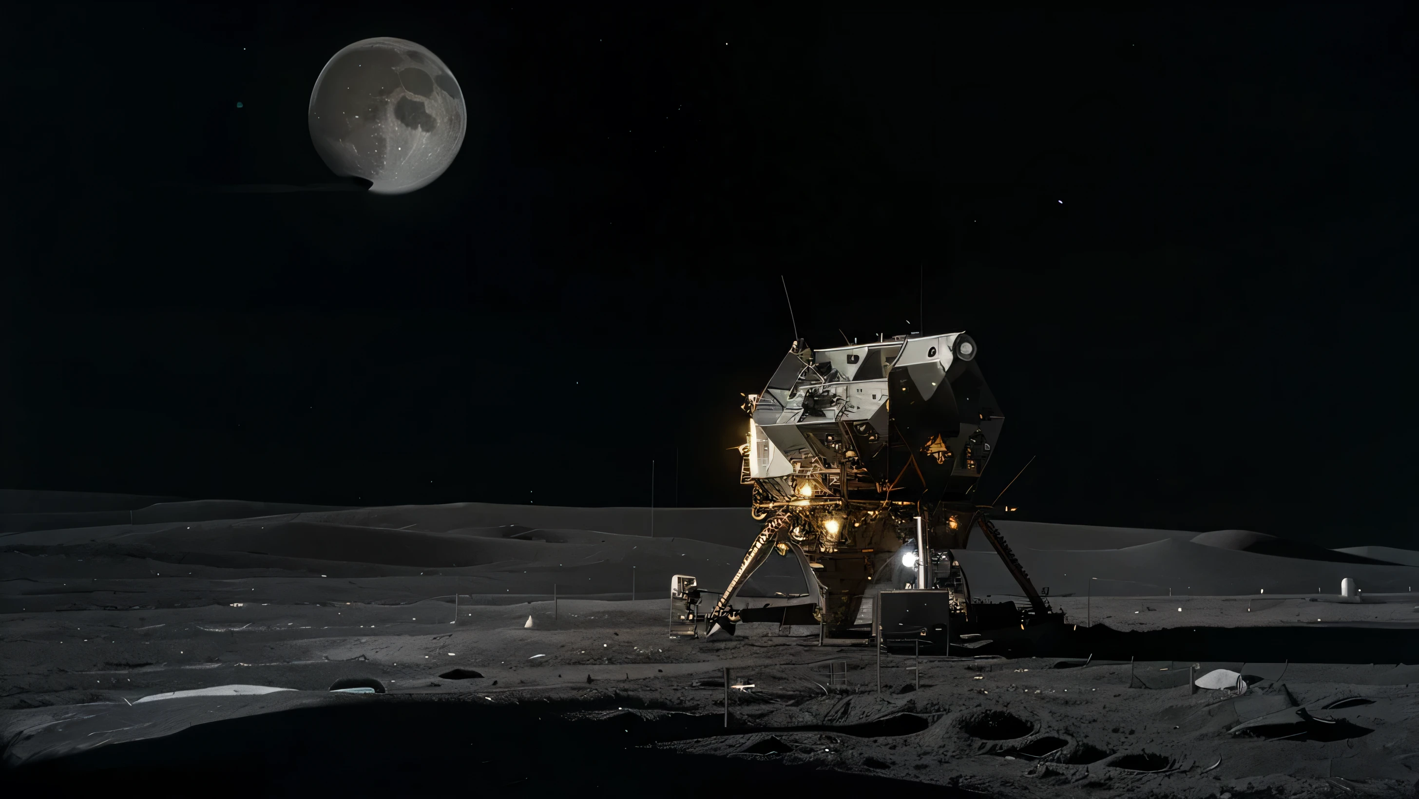 There are many detectors on the moon