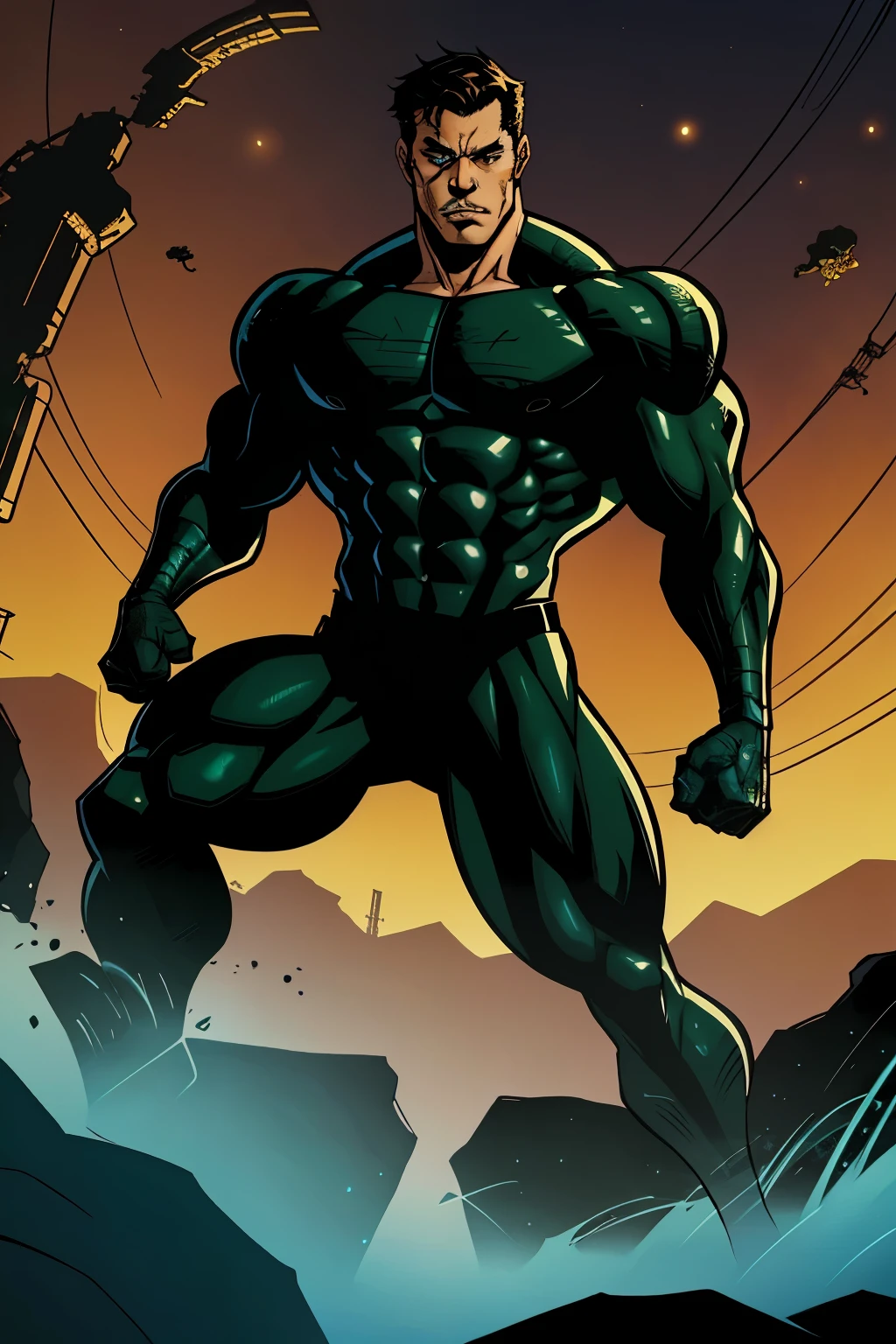 The snatcher, a menacing Marvel comics character, is depicted in a style reminiscent of cut and ripped comic book pages, with inkblots and animal intensity. In this full-body illustration by Mike Mayhew, the snatcher's muscles ripple under the rough texture of the inkblots. The overall design exudes a raw and gritty energy akin to Xbox 360 graphics. The character's eyes are drawn with intense focus, evoking the distinctive style of comic book artist Robert Crumb.