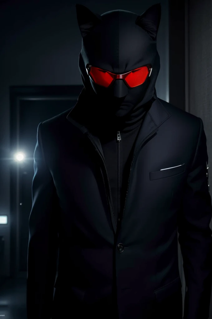 (best quality,highres,ultra-detailed,realistic:1.2),a cat, dark sunglasses, spy gadgets, sneaking around, apartment, Soviet agents meeting, suspenseful atmosphere, dimly lit room, secret documents, covert operation, stealthy movements, intense expressions, carefully observing, hidden microphones, encrypted messages, top-secret mission, shadowy corners, tailor-made suit, sleek and agile, professional surveillance equipment, sharp claws, keen senses, alert and focused, mysterious aura, high-stakes espionage, thrilling adventure, thrilling soundtrack, tension-filled moments, intense close-ups, adrenaline rush, gripping narrative, covert intelligence gathering, nerve-wracking suspense.