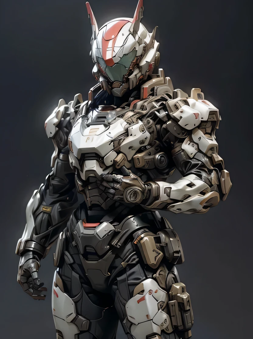 ((masterpiece、highest quality、Super detailed、High resolution、realistic、sharp focus、cinematic lighting))、1 adult female、supple physique、Feminine body shape、カウボーstomachショット、ハstomachコントラスト、military black reinforced armor suit、Helmet that covers the head and face、フルフェstomachスシールド、full armor、フルフェstomachスアーマー、black combat goggles、Detailed depiction of hands、looking at the viewer、((To the audience))、ラstomachフル、combat equipment、Backpack、ダstomachナミックなアクションポーズ、Came、Mecha、(stomach)