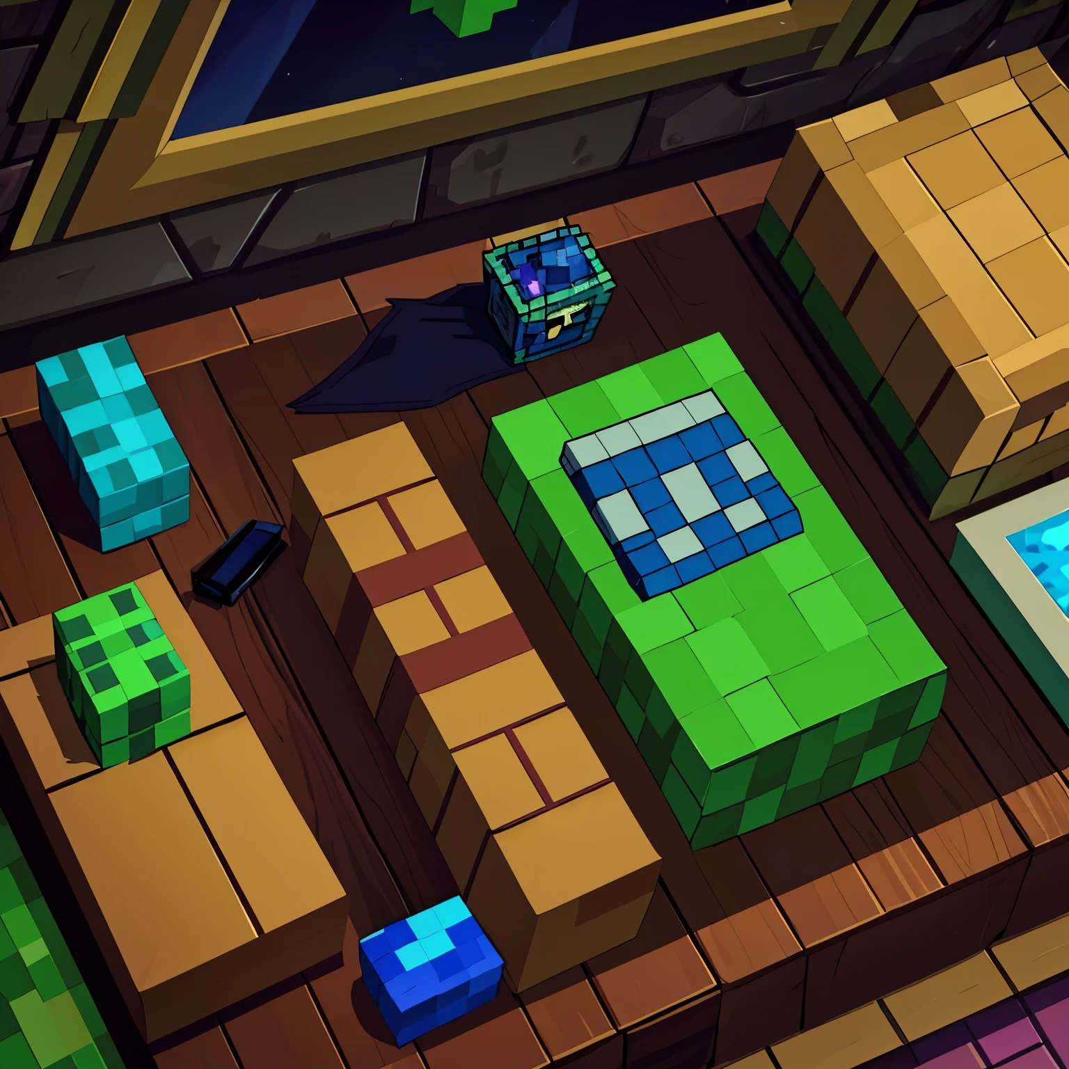 Minecraft alex big boobies and stive