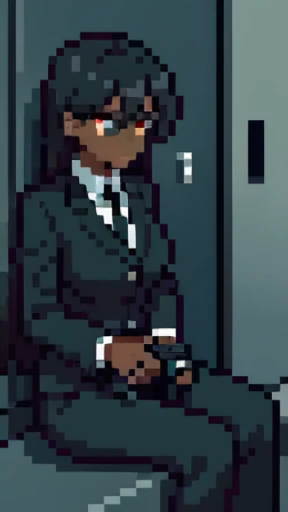 Masterpiece, highest quality, high resolution, solo performance, female undercover agent, mysterious, form-fitting black cat suit, concealed weapons, glossy black skin, sleek and shiny fabric, wearing a wig, alert and focused expressions, sitting in dimly lit room, holding a high-tech gadget, deep concentrate, stealthy and elegant.
Best quality, masterpiece, ultra high resolution, (secret mission:1.3), solo, subtle curves, fitted black blazer and trousers, black collarless shirt, red lipstick, utilizing hi-tech gadgets, stern and determined gaze, crouching in a dark corridor, peering intently through binocular