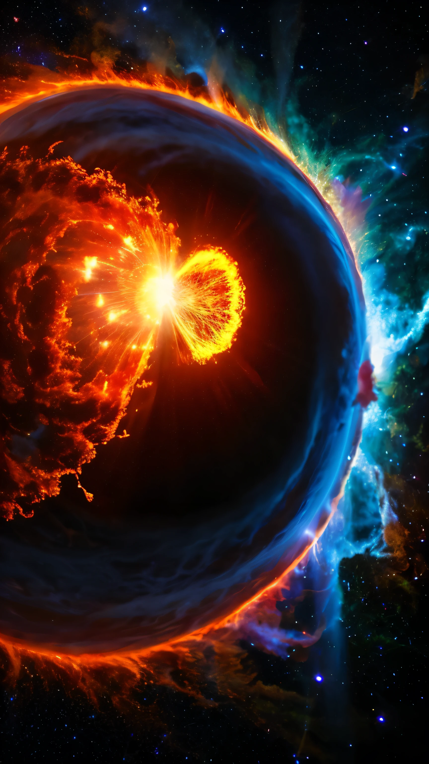 supernova explosion light