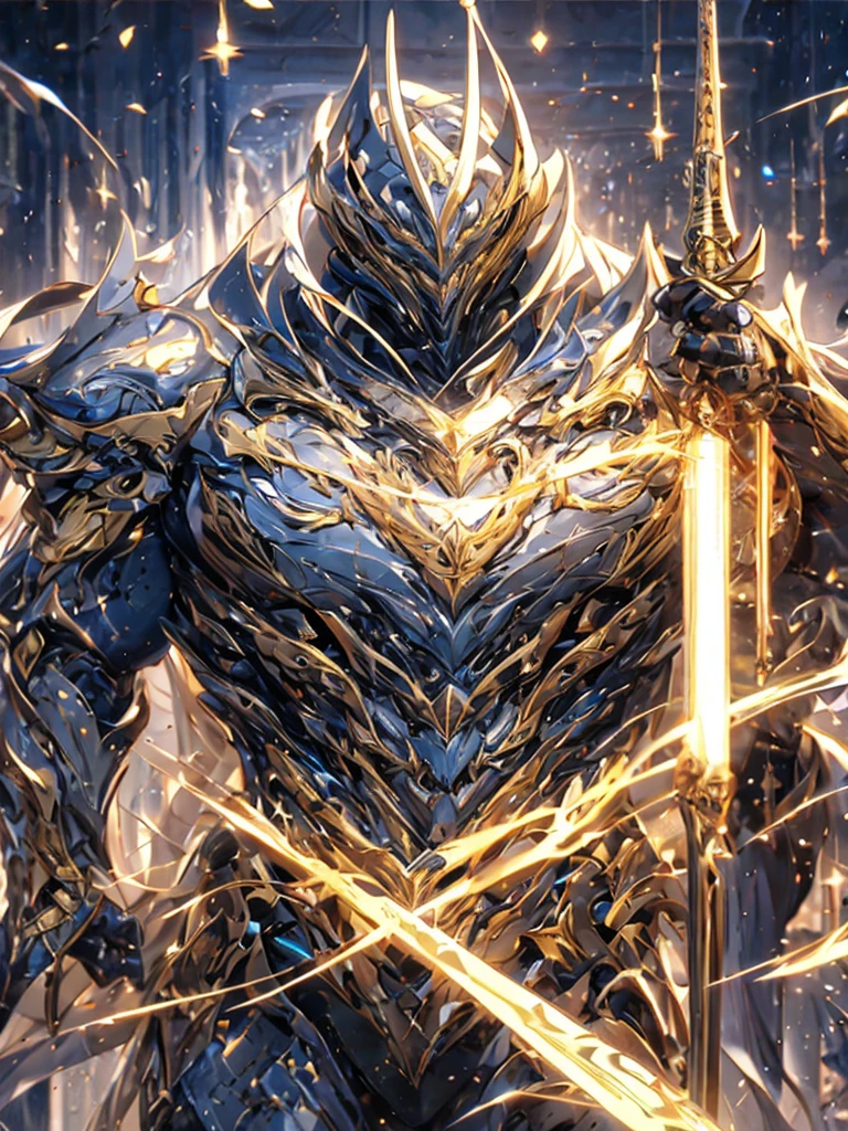 Knight King Kong wears strong alloy armor,Metallic luster shines。He holds a lightsaber,The blade shimmers。The armor has detailed decorations,Medieval style and futuristic fusion。The cloak is shiny,High-tech nanomaterials may be used。Hand and leg guards with embedded optical lines and sensors,Energy vest glows on chest,Show energy status。The overall appearance combines historical charm with modern technology.。
High quality masterpiece