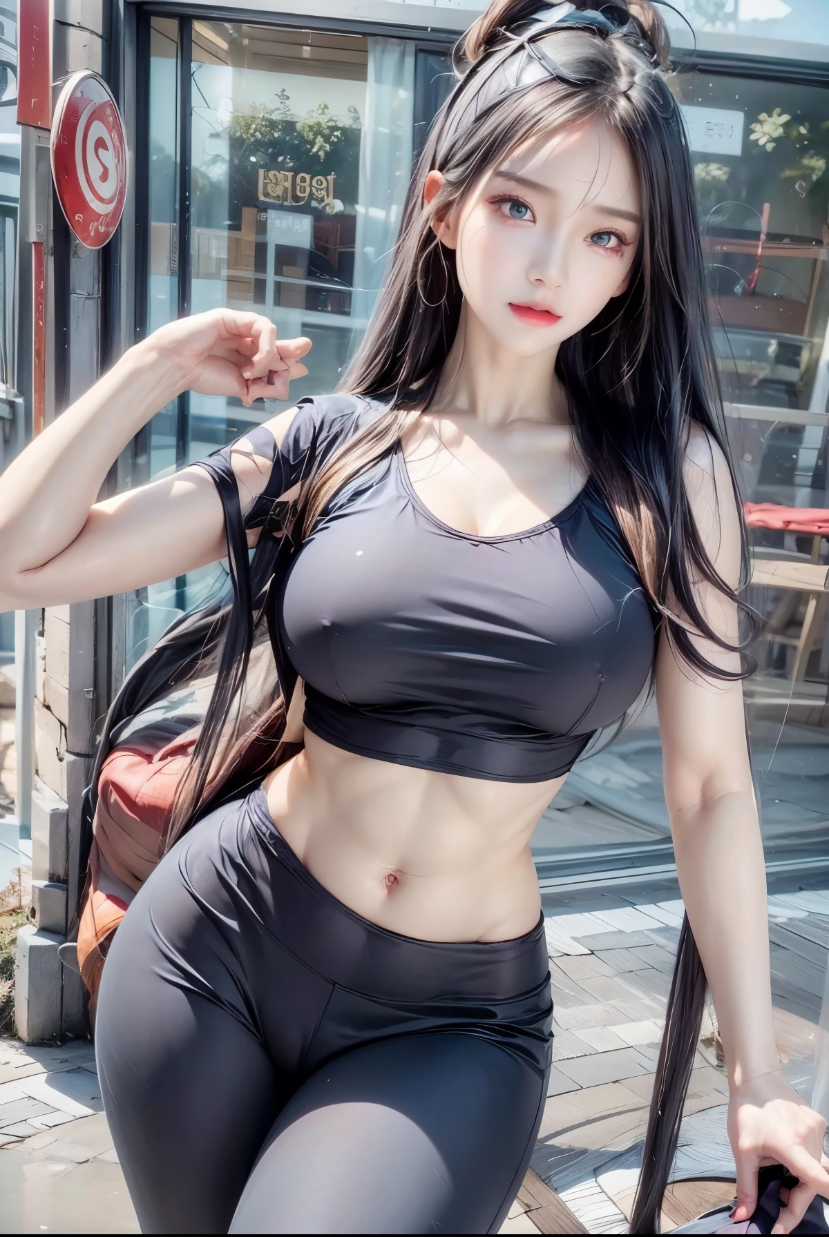 realistic, 1 women , Per HD, 12k, 1080p, wearing shoes, slim body, rather big body, six pack body, big round breasts, no clothes, beautiful breasts, looking at the camera, sitting on the sofa, transparent and genitals clear, long black hair, face details, person details, body details, clothing details, hair details, body details, body details, breast details, vagina details, clothes, eye details, sweat details, water details, pose (knees bent and feet opened wide) whole body