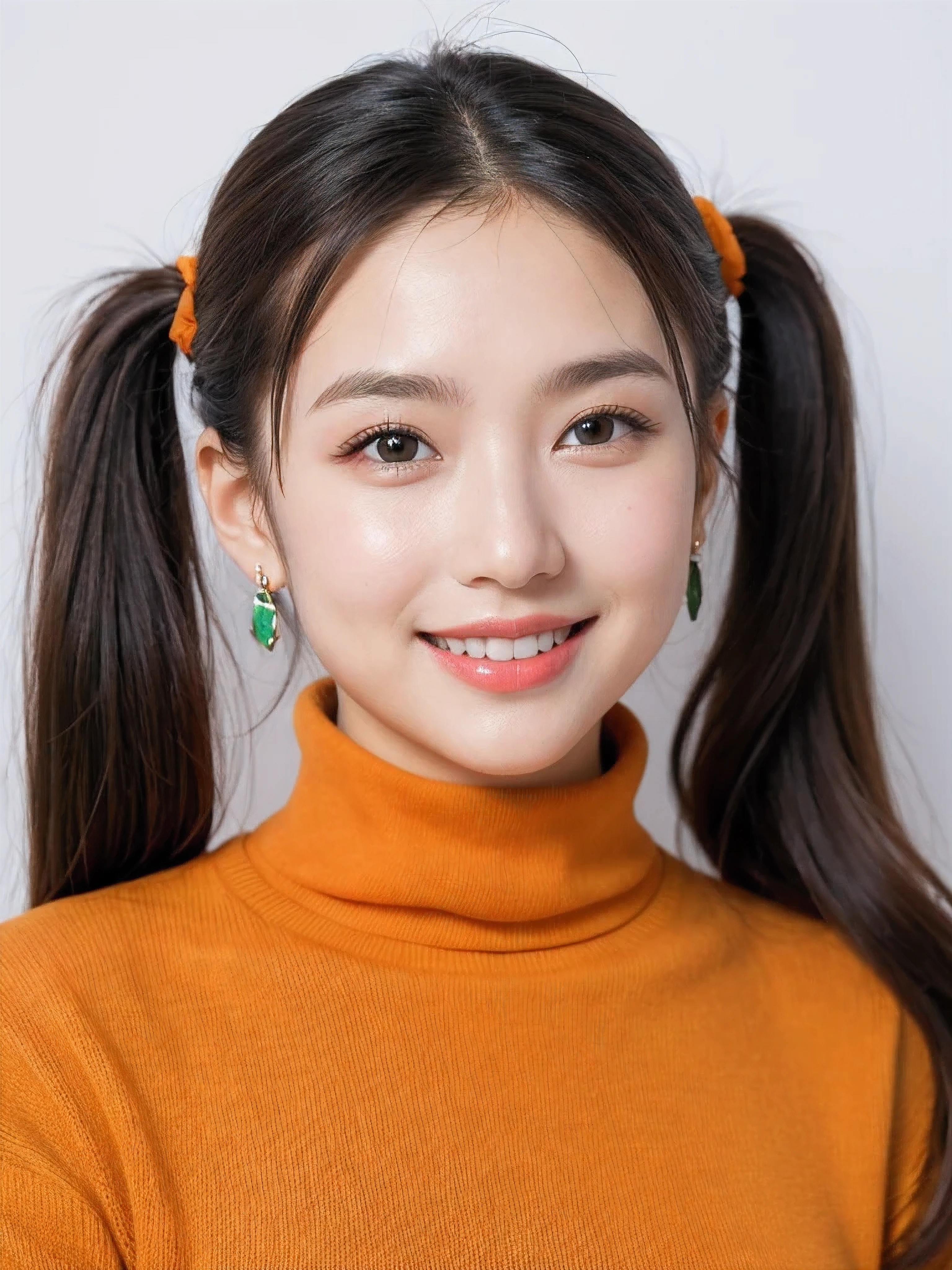woman, beautiful face, perfection face, blue eye fully black ponytail hair, pale white skin, 小さなsmile, sexy, perfection, Face zoom in, Take the photo close to your face against a completely white background wall, emerald, highest quality, detailed, Canon EOS 80D Photo, Tall face, indoor,
((shiny slingshot bikini))
32k sexy female models , huge breasts, eye, Twin-tailed black-haired only daughter, beautiful face, earrings, (Portrait photography), wearing (orange turtleneck sweater:1.2) )smile