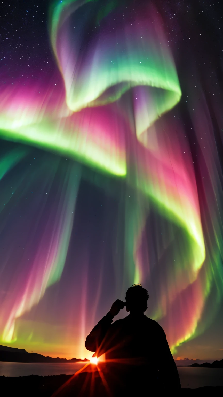 universe　fantasy　Light　aurora