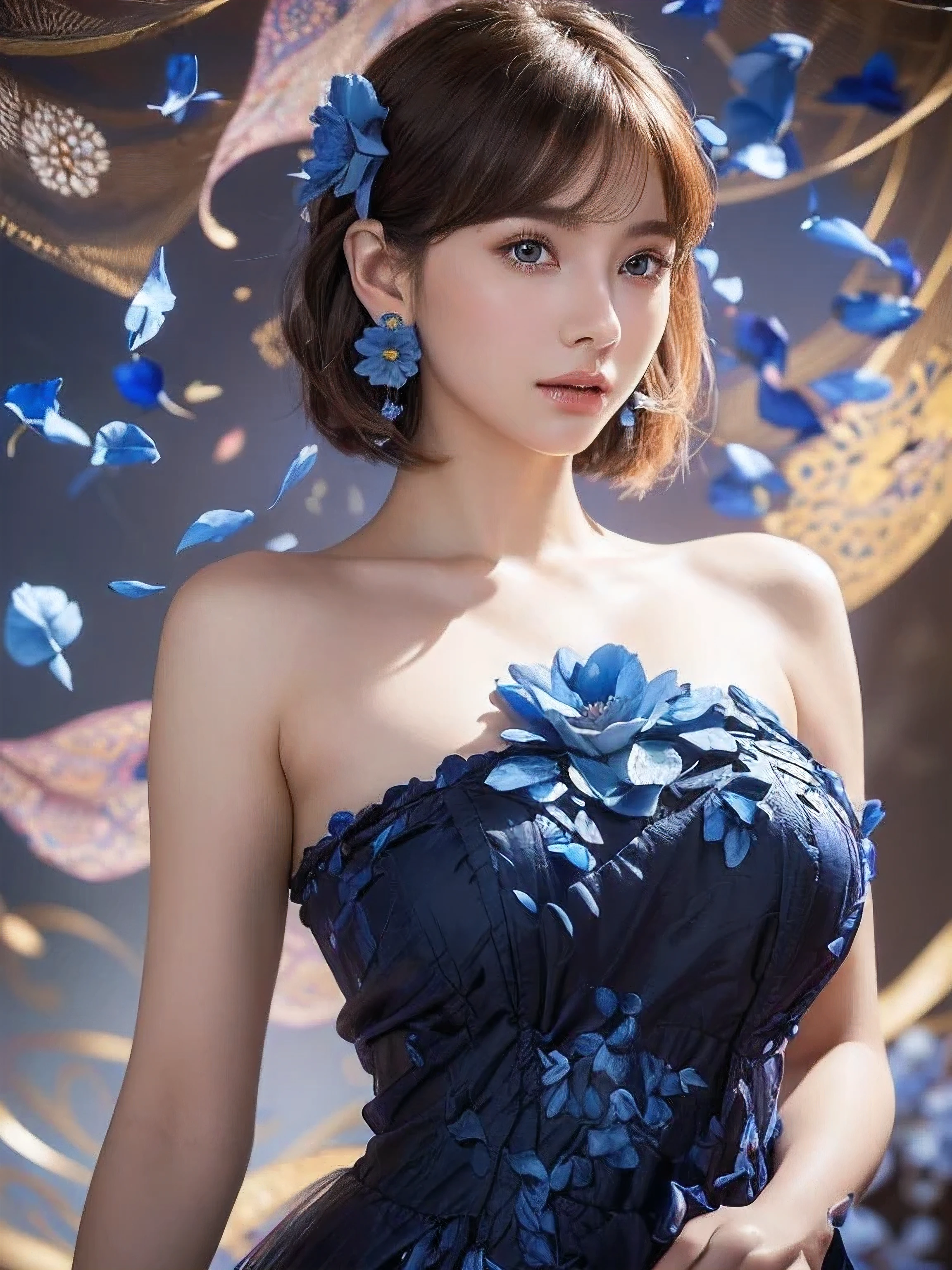 woman, beautiful face, perfection face, Full black hair, pale white skin, 小さなsmile, sexy, perfection, Face zoom in, Take the photo close to your face against a completely white background wall, 最high quality, detailed, Canon EOS 80D Photo, Tall face, indoor,
(最high quality, masterpiece, official art, beautiful and aesthetic:1.2), 1 girl, blonde, (hair ornaments, earrings, flowers hair ornaments), Upper body, dynamic pose, looking at the viewer, particle, Wind, flower, complex background, very detailed, (fractal art:1.2), colorful, (tangled:1.2), (abstract background:1.5), (lots of colors:1.4), pixelated fragment, Data corruption, colorful noise, visual chaos, modern aesthetics,128,000人のwomanモデル, huge breasts, eye, ((random short hairstyles)), High resolution, Upper body, no background, studio lightning, ((High resolution, one beautiful young woman,latex (soft saturation:1.3), (Fair skin:1.2), wearing red clothes, 85mm lens,f/8.0, Background Gal, brown hair, Generate hyper realistic image of a beauty portrait where shadows play a crucial role in sculpting the woman's features. Experiment with dramatic lighting、Creates interesting shadows that highlight the contours of your face。。。. masterpiece, high quality realistic photo, realistic raw photo, high quality, 8k, cinematic lighting, high contrast, bright colors, (detailedな顔:1.2),portrait of a very big breasts beautiful Inran_Japanese German_beauty, very bright backlight, wear (princess dress made of ((blue flower petals)):1.3),(transcendent beauty of a flower princess:1.3), break, perfection face,perfection eyes,HD detailed,{beautiful and detailed eyes},advanced detailed,sharp focus,studio photography,hd makeup,Glitter makeup,celebrity makeup, (( center image)), (HD rendering), calm expression, natural soft light, Windになびく髪, delicate features, dull bangs, mahogany sheer salon hair, big breasts, full bust, huge breasts,big breasts,round chest, hourglass body, break, magic, magical, fantasy, (bright colorsとりどりのflowerの丘に囲まれた:1.2), (Bathed in a warm and magical glow:1.1), smile
