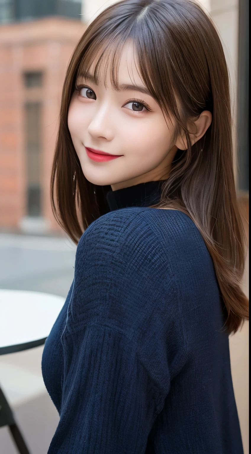 table top, highest quality, shape, Super detailed, finely, High resolution, 8k wallpaper, 完璧なダイナミックな構shape, beautiful and detailed eyes, winter dress,medium hair, small breasts, natural color lip, random sexy pose,smile,big city、20 year old girl、midnight、美しくdetailed face、perfect and beautiful face,Big eyes、RAW photo、spread your arms and legs wide、Express your best mood with your whole body、beautiful and detailed eyes、small face、beautiful duplex、slim face and style、 (get closer to the face, enlarge the face, face focus:1.0), break, (masterpiece, highest quality, Super detailed, detailed face, 8k)、real photos、perfect and beautiful face、blur the background、 (get closer to the face, enlarge the face, face focus:1.0), break, (masterpiece, highest quality, Super detailed, detailed face, 8k)、real photos、perfect and beautiful face、blur the background、smile
