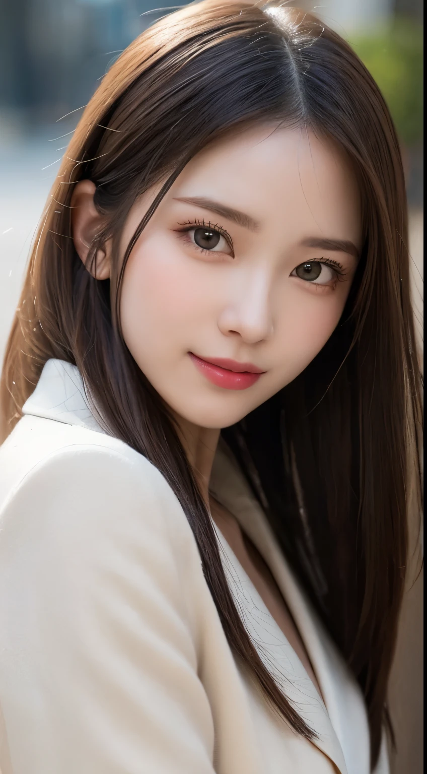 table top, highest quality, shape, Super detailed, finely, High resolution, 8k wallpaper, 完璧なダイナミックな構shape, beautiful and detailed eyes, straight hair, small breasts, natural color lip, random sexy pose,smile,20 year old girl、midnight、美しくdetailed face、perfect and beautiful face,Big eyes、RAW photo、Expressing feminine poses with your whole body、beautiful and detailed eyes、small face、beautiful duplex、slim face and style,luxury brand mink coat(internal:winter dress)、beautiful golden ratio face,twin ponytail hair,bright look,Photographed focusing on beautiful legs、real photos、 (get closer to the face, enlarge the face, face focus:1.0), break, (masterpiece, highest quality, Super detailed, detailed face, 8k)、real photos、perfect and beautiful face、blur the background、smile