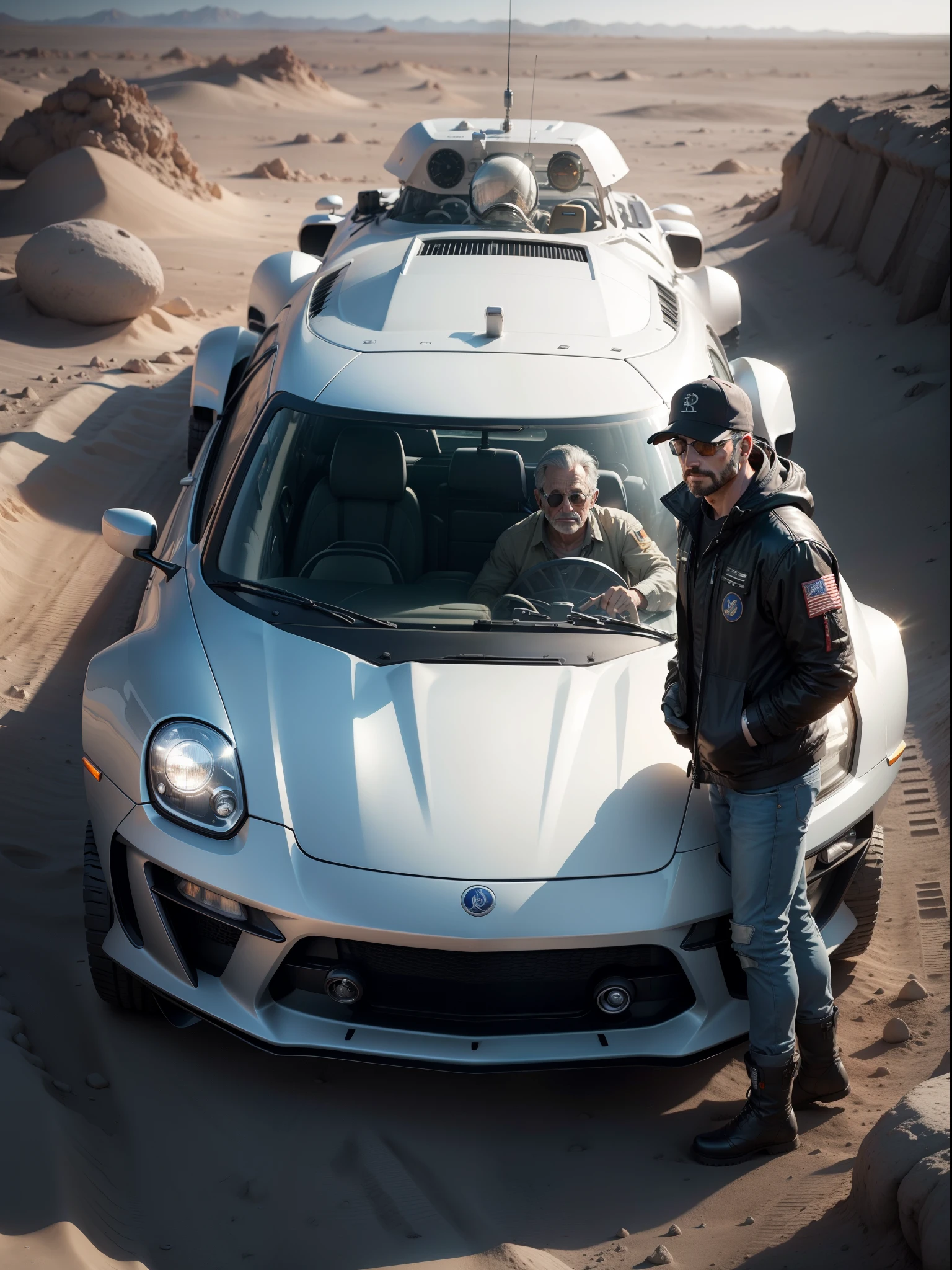 future car for dad on the moon