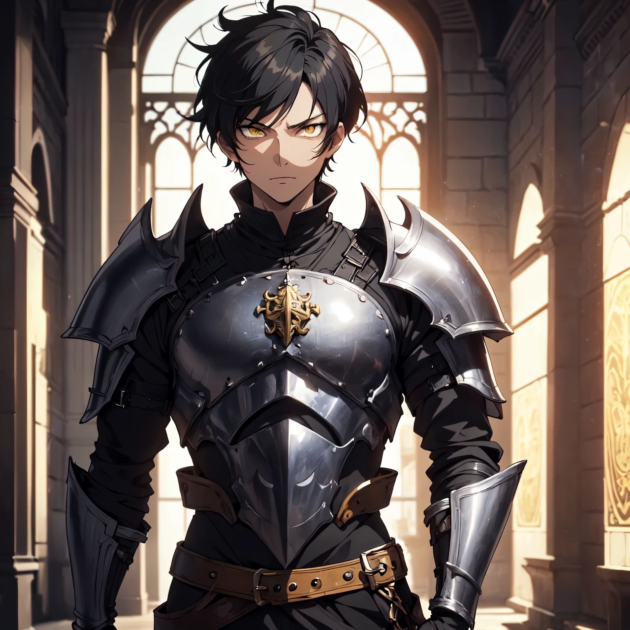 128K Ultra High Definition,
128K Ultra High Quality,
128K Ultra High Resolution,
Best Definition,
Best Quality,
Best Resolution,
Perfectly Detailed,
Perfectly Designed,
Extremely Detailed,
Extremely Designed,
Hyper Detailed,
Hyper Definition,
Hyper Quality,
Hyper Resolution,
Masterpiece,
(((Anime))),
Body Shot,
(((Boy))),
Handsome,
Muscular Body,
(((Black Short Hair))),
(((Yellow Eyes))),
(((Hyper Detailed & Perfectly Designed With Ultra High Quality Black Warlord Armor))),
(((Inside Of Medieval Royal Palace Background Scenery))),