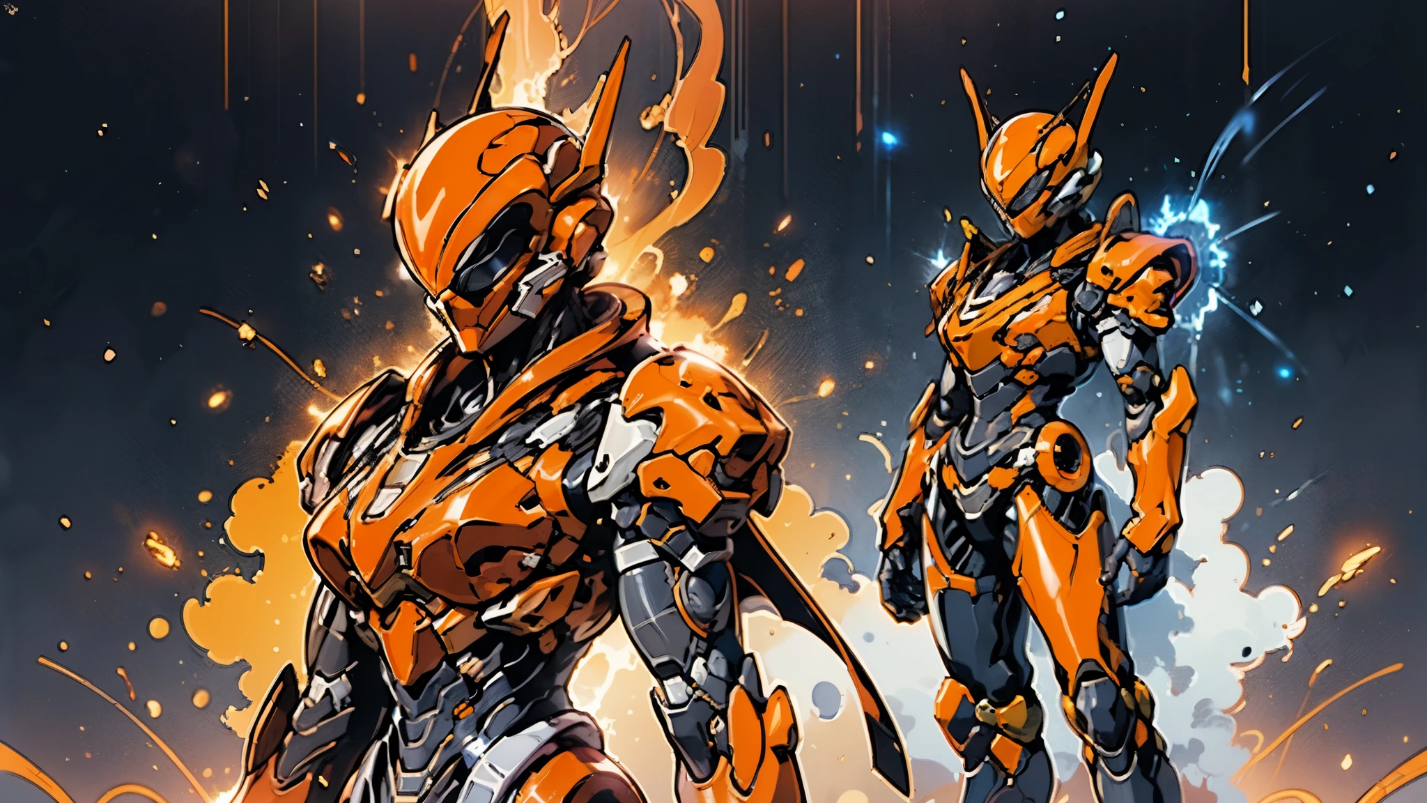 A woman adorned in fantasy-style full-body armor, a crown-concept fully enclosed helmet that unveils only her eyes, a composite layered chest plate, fully encompassing shoulder and hand guards, a lightweight waist armor, form-fitting shin guards, the overall design is heavy-duty yet flexible, ((the armor gleams with a golden glow, complemented by red and blue accents)), exhibiting a noble aura, she floats above a fantasy-surreal high-tech city, this character embodies a finely crafted fantasy-surreal style armored hero in anime style, exquisite and mature manga art style, (Queen bee mixed with Spider concept Armor, plasma, blood), ((Element, energy, elegant, goddess, femminine:1.5)), metallic, high definition, best quality, highres, ultra-detailed, ultra-fine painting, extremely delicate, professional, anatomically correct, symmetrical face, extremely detailed eyes and face, high quality eyes, creativity, RAW photo, UHD, 32k, Natural light, cinematic lighting, masterpiece-anatomy-perfect, masterpiece:1.5