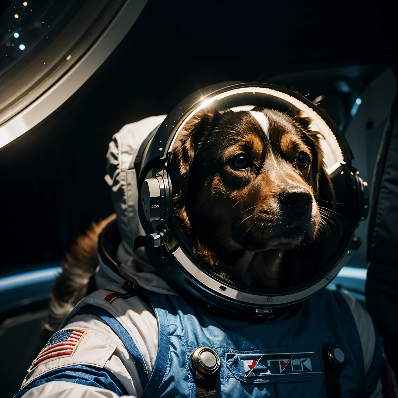 space travel dog