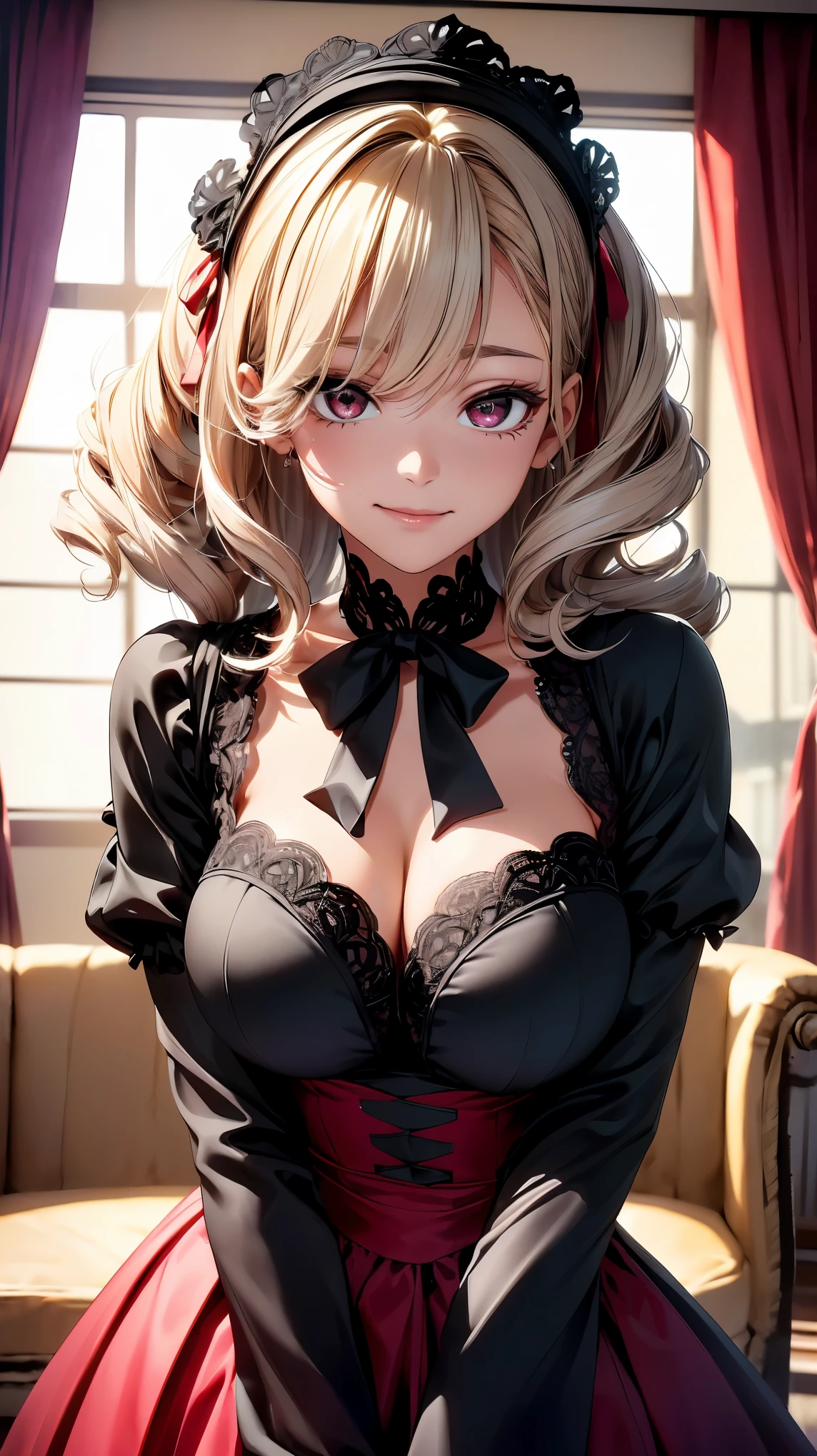 A woman in a dress and a black top is posing for a picture - SeaArt AI