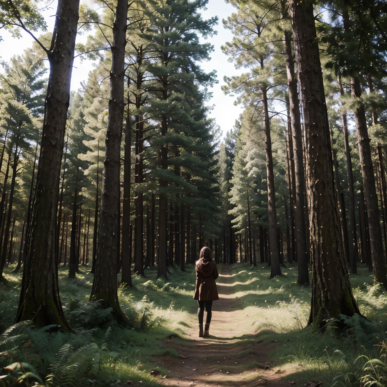  standing I green forest 