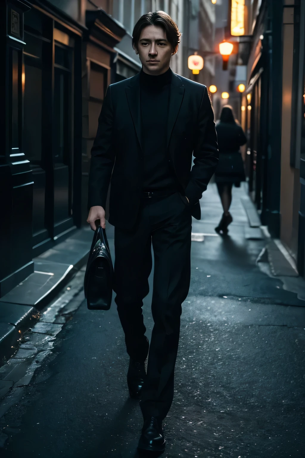 two agents，One man and one woman，masterpiece，dark tones