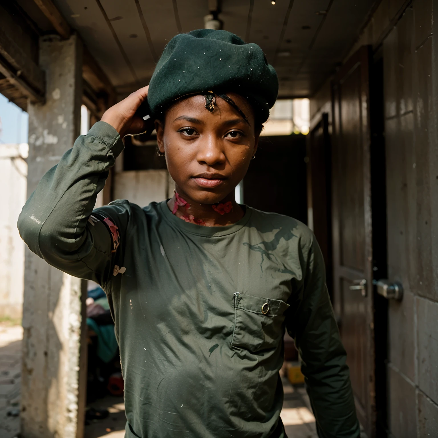 Create an image Nigeria soldier