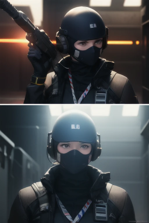 a detailed illustration with a secret agent, (best quality, realistic:1.37) spy, (dark and mysterious background, secret mission) stealthy operation, (sleek black suit) wearing black sunglasses, (high-tech gadgets and weapons) in a hidden underground facility, (ultra-detailed) surrounded by advanced surveillance technology, (vivid colors:1.1) intense and dramatic lighting, (bokeh:1.1) with a hint of red and blue tones, portraying the thrilling and suspenseful atmosphere, (professional:1.1) capturing a moment of the agent approaching a laser-protected vault, (physically-based rendering) showcasing the agent's high skills and expertise in espionage, (sharp focus) and leaving viewers intrigued by the secret mission yet to be revealed.