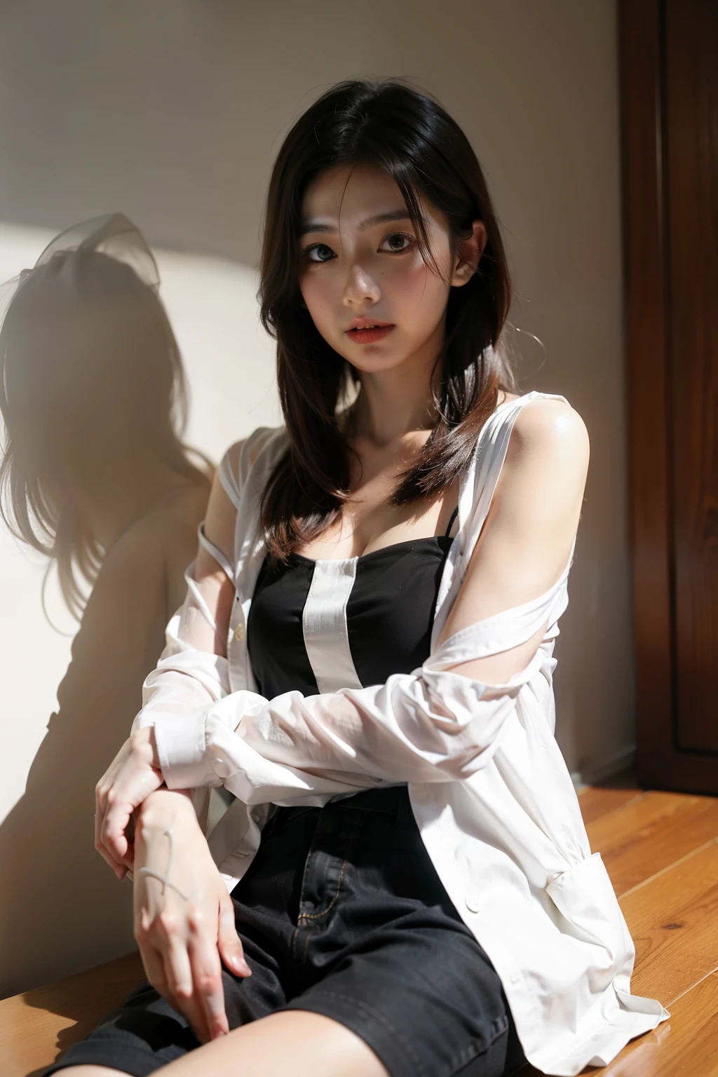 64K CG image of a Japanese woman in her 20s(super hyper real:1.5)Please generate it with。
BREAK,
Despite having a slender figure、Please describe a scene where beautiful breasts and large breasts are in harmony.。Emphasizes cleavage、at the same time細いウエストが女性らしい曲線を引き立てています。
BREAK,
long,Describe the hairstyle of a woman with wavy black hair。hair is shiny,Bangs gracefully cover the face。
BREAK,
Loose bikini,
BREAK,
A room in an abandoned building。A concrete wall has collapsed,Tattered floorboards are scattered around。The light shining through the windows highlights the desolation of the building.,The silence makes the atmosphere of the ruins even more distinct.。
BREAK,
From above the thighs,Photographed from below from the front,Describe a scene in which a woman stands looking at the viewer with her mouth closed.。
BREAK,
perfect face,hand,foot,Please describe the scene where you hold your fingers.。Each part is beautifully arranged down to the smallest detail.,Make sure you feel perfect symmetry and harmony。at the same time,Add detailed facial features and clothing features、Highlight your individuality and uniqueness。
Crisp and razor-sharp details(super clear details:1.5)and amazing color depth(color depth:1.25)is required。
Must imitate the unparalleled sharpness and color vibrancy of photos taken with ultra-high-end cameras such as MS and Fujifilm XT3,