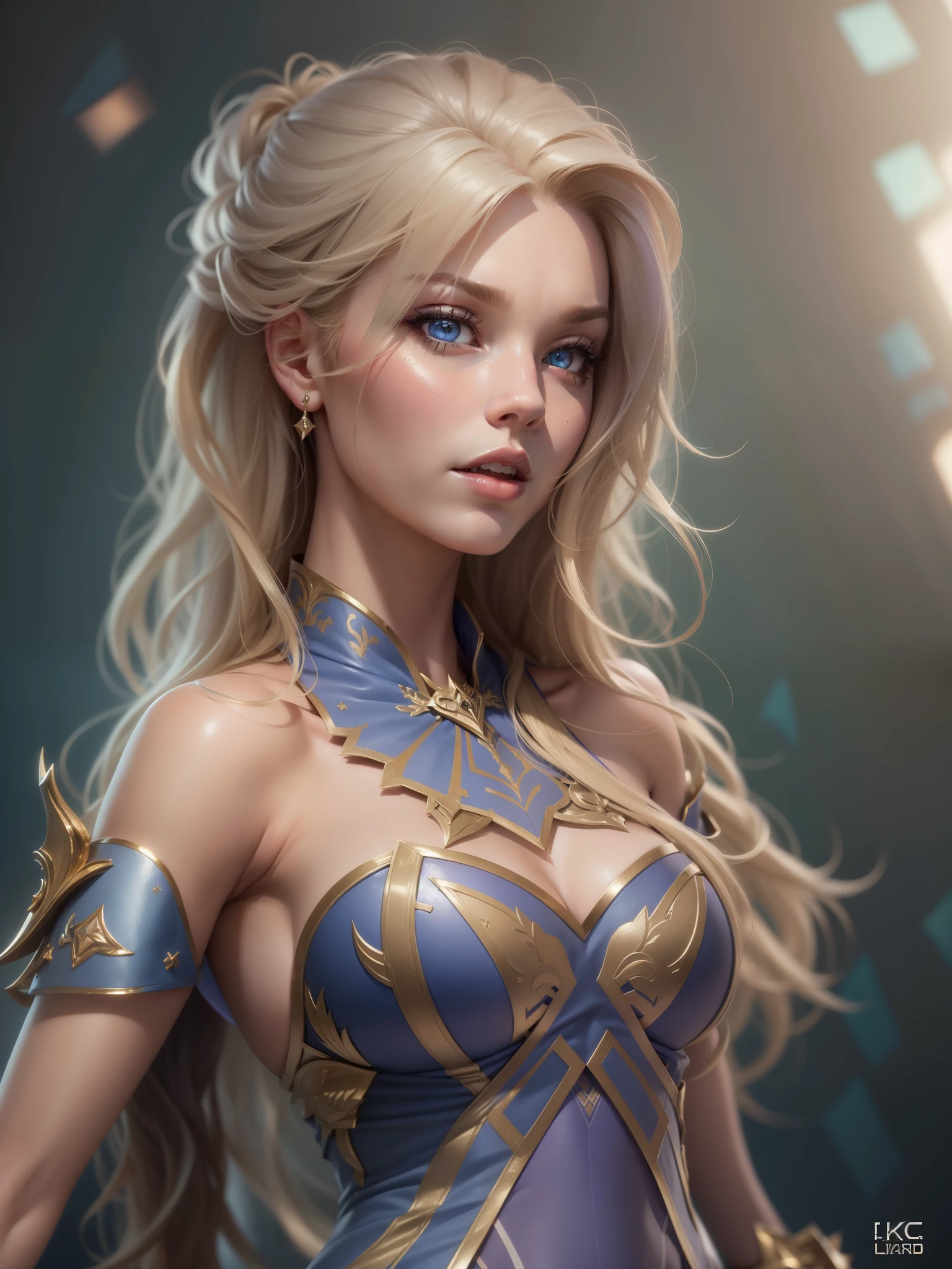 long blond hair woman in purple dress, elegant glamorous cosplay, glamorous cosplay, money, blonde hair princess, money as a super villain, gorgeous cosplay, alexa grace, Epic battle fantasy Natalie, blonde hair with pigtails, Anna Nikonova、Also known as New Milky, Samira from League of Legends,be familiar with,realistic, be familiar with, skin texture, hyper be familiar with, realistic skin texture, armature, highest quality, 超High resolution, (写真realistic:1.4),, High resolution, be familiar with, {{{{{{{(masterpiece, .CGI:1.4),(8k raw photo, best quality, masterpiece:1.2) super detailed official art,photorealistic:1.37, (outstanding, professional),masterpiece,best quality,ultra detailed,highres,high-resolution,4k,4kportrait,8k,8kportrait,unity8kwallpaper,extremely detailed CG,realistic,RAW photo,real person,portrait photography,photorealistic,shiny skin,detailed skin,(((dynamic angle full body 
 and dynamic angle wide shot
 and dynamic angle close-up
 and dynamic angle upper body
 and dynamic angle from above
 and dynamic angle from behind
 and dynamic angle from below
 ))),{{{{supermodel }}}},{{{{Photorealistic:1.4}}}}, beautiful detailed, highly detailed eyes and face, beautiful detailed eyes, ridiculous, incredibly ridiculous, super detailed, high resolution, highly detailed, top quality, masterpiece, illustration, highly detailed, CG, unified, 8k wallpaper, amazing, fine detail, masterpiece, top quality, highly detailed CG unified 8k wallpaper, face light, movie lighting,surrealistic female portrait, magic lights, 32K resolution, action poses, realistic photography, dynamic lighting, art station, volume lighting, highly detailed face, awarded, 
