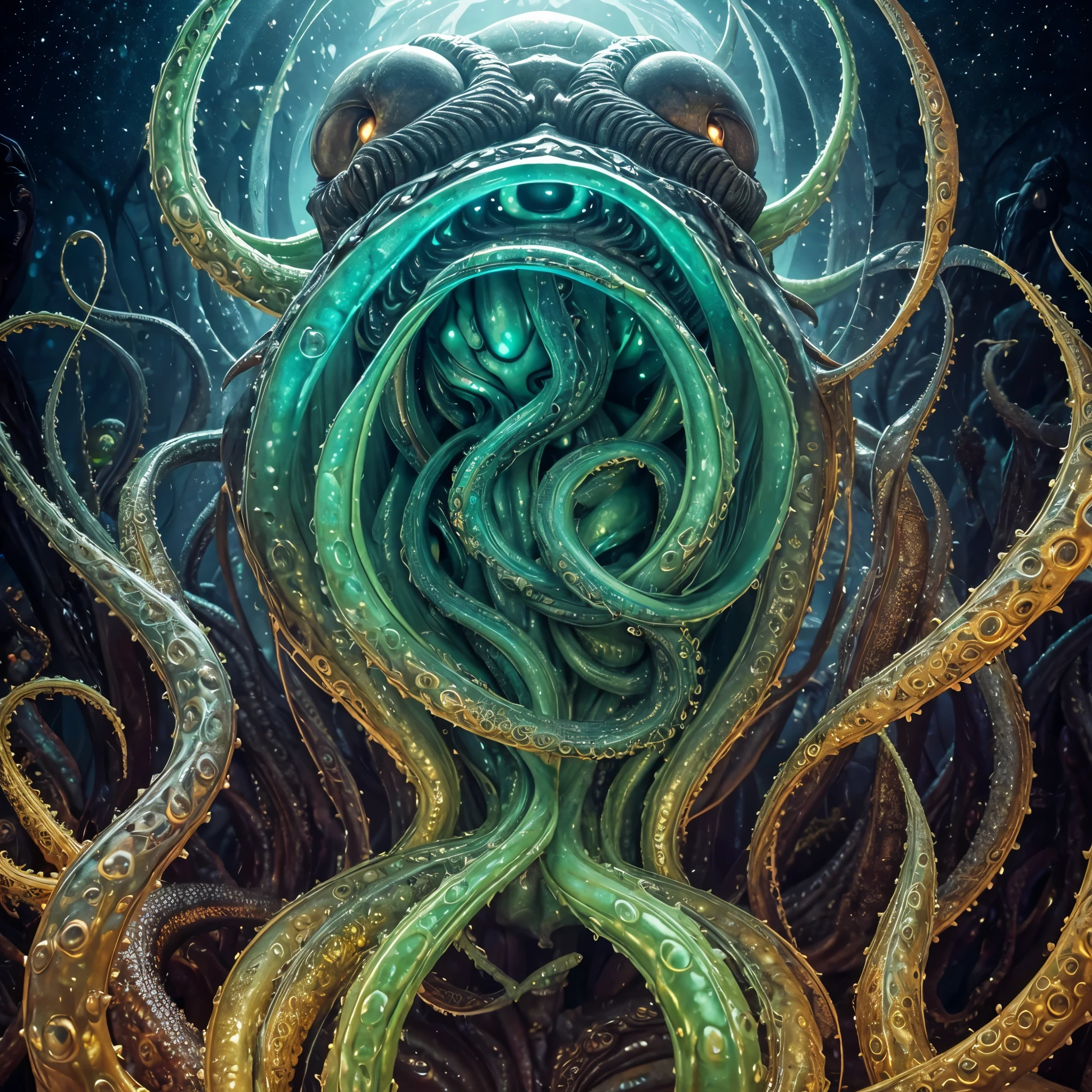 align to center , dull cloudy skin , translucent skin , wet skin{NEO GOD}{an alien}{Chemicals}{Deities}{vhorrified}{Deities々Right}{Beautiful shape}{an oil painting}{hight resolution}{devastated}{Buddha}{Rainbow flesh}{Ultimate form}{Another dimension}{kosmos}{mistic}masterpiece , best quality , ultra-detailed{cthulhu mythos}{goddes}{MuCoi}{mucous membrane}{tentaculata}{worm}{Nyarlathotep}{High Quality}{symmetry}