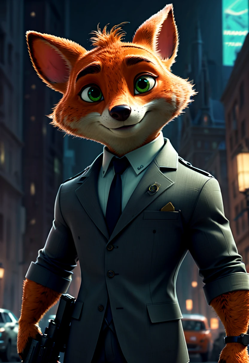 Secret Agent, by Zootopia, (best quality, masterpiece, Representative work, official art, Professional, Ultra intricate detailed, 8k:1.3)