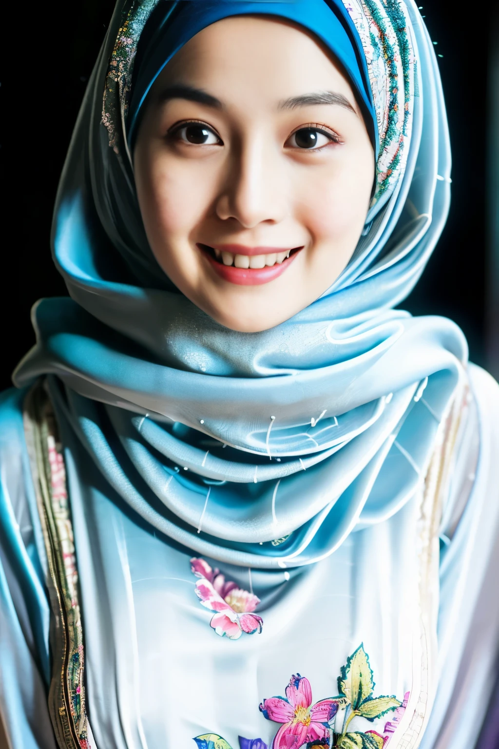 masterpiece, top-quality, 8K, absurderes, a beauty girl, (fullbody:1.4), kawaii, indoor, (fullnude:1.5), wearing blue pasmina hijab, hijab,nice body, No makeup, bukkake, Near and far law, depth of fields, A hyper-realistic, hight resolution, a picture, foco nítido, nffsw, face lights, 动态照明, Highest detail, Extreme details、ultra-detailliert、detaile、authentic skin、delicated facial features、Easy Negative