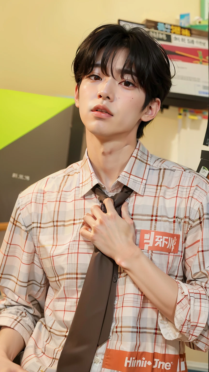 hay un hombre que lleva corbata y camisa, kim doyoung, jinyoung shin, kim taejin, pintar ulzzang, hyung tae, cai xukun, Inspirado por Bian Shoumin, lee wonbin, inspirado en Kun Can, Jung Jaehyun, yanjun chengt, inspirado en jeonseok lee, seson yoon, jia