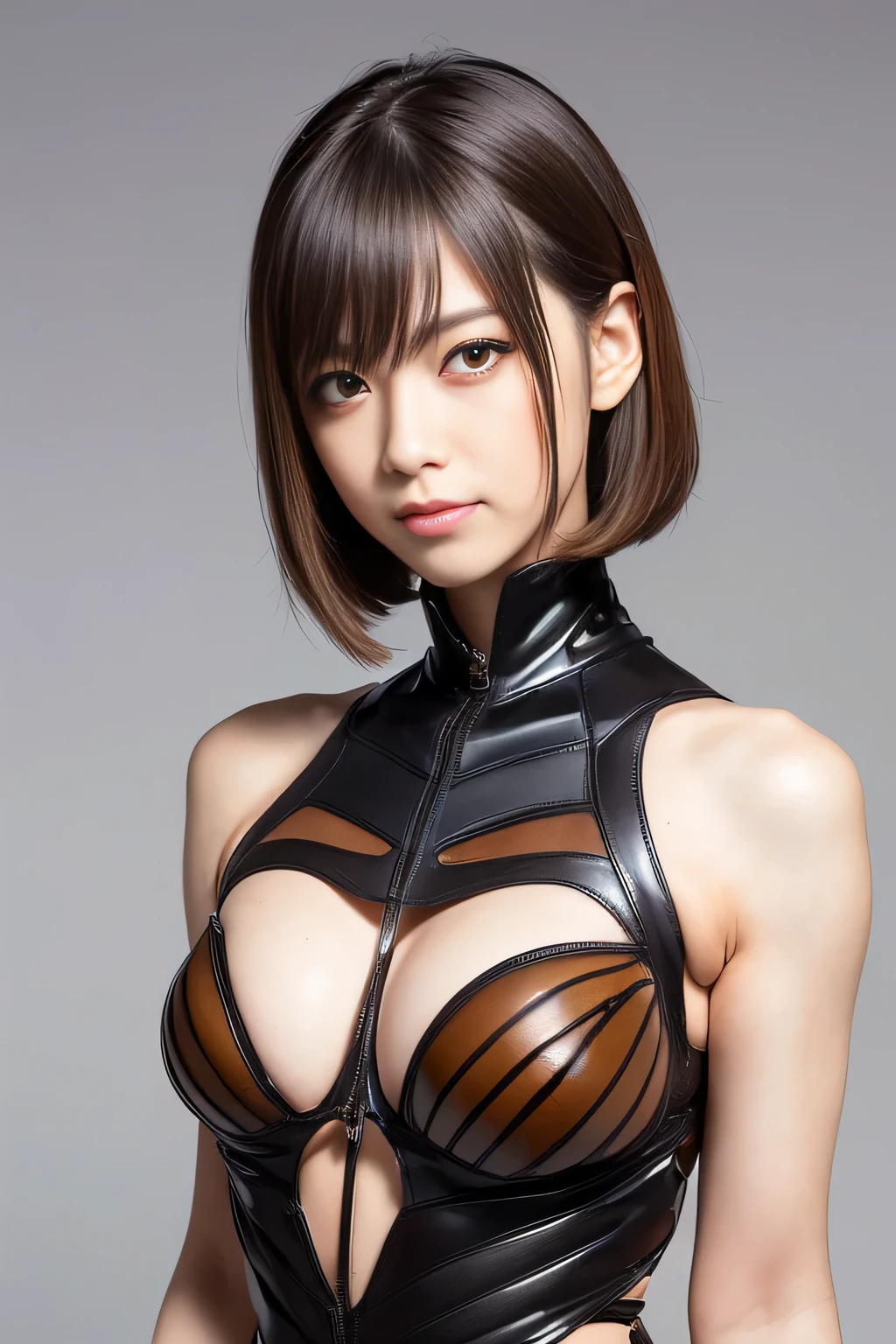 (High resolution,masterpiece,highest quality,Very detailed CG, anime, official art:1.4), realistic, photograph, amazing detail, everything is complicated, shiny and glossy,Amazing number of layers, 8K wallpaper, 3D, sketch, cute, figure,( alone:1.4), perfect female proportions,villain&#39;s daughter, (Fusion of dark brown cockroach and lady:1.4), (brown cockroach woman:1.2), (brown cockroach woman:1.2), (Fusion:1.2), (alone:1.4), (evil smile:1.2), muscular, abs, (Cockroach brown exoskeleton bio insect suit:1.4), (Cockroach brown exoskeleton bio insect armor:1.2), (brown transparent cockroach feathers:1.4), (Antennae of brown cockroaches:1.3),
