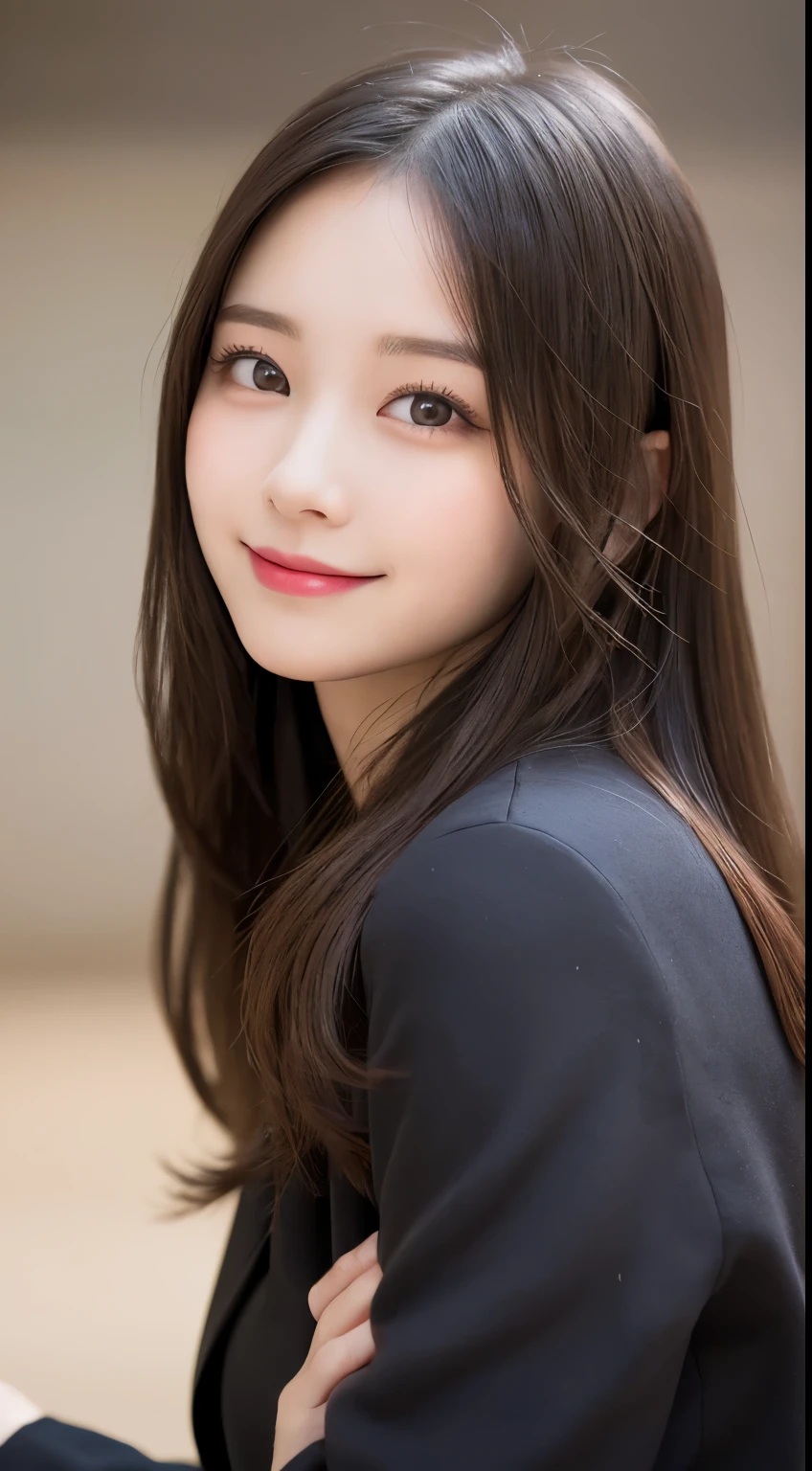 table top, highest quality, shape, Super detailed, finely, High resolution, 8k wallpaper, 完璧なダイナミックな構shape, beautiful and detailed eyes, tokyo trend冬ファッション,tokyo trend&Introducing cute hairstyles at random, small breasts, natural color lip, random sexy pose,cute smile,20 year old girl、beautiful and detailed face、perfect and beautiful face,Big eyes、Wear fluffy black outerwear with fur、beautiful and detailed face、perfect and beautiful double eyelids、blur the background、perfect and beautiful face、Feminine poses、blur the background、slim face and style、blur background