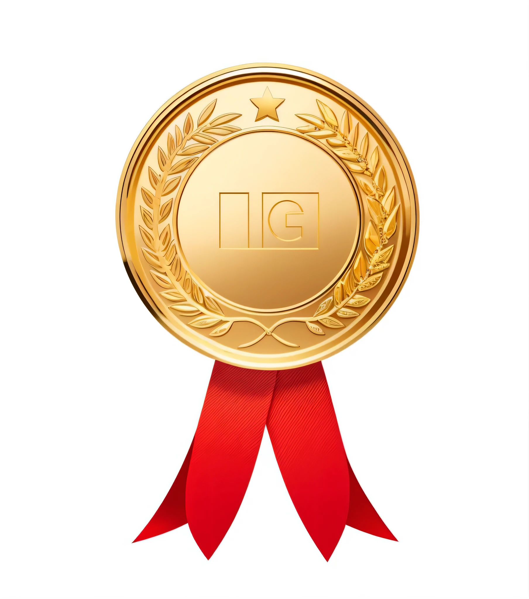 a close up of a gold medal with a red ribbon, gold medal, highly detailed. realistic award, medal, awards, award, winning award image, golden ribbon, awarded, award wining, winning award piece, award-wining, gold, award winning art, award winner, first place, honored, metal award winning, ribbon, awardwinning, rosette
