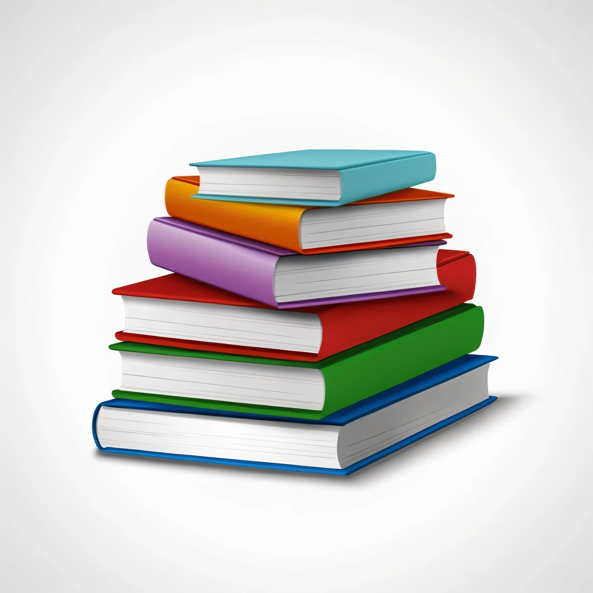 a close up of a stack of books with a white background, textbooks and books, textbook illustration in clolour, colourful books, detailed book illustration, book illustration, textbooks, encyclopedia illustration, library books, stacks of books, piles of books, stack of books on side table, book cover design, books all over the place, stacks of giant books