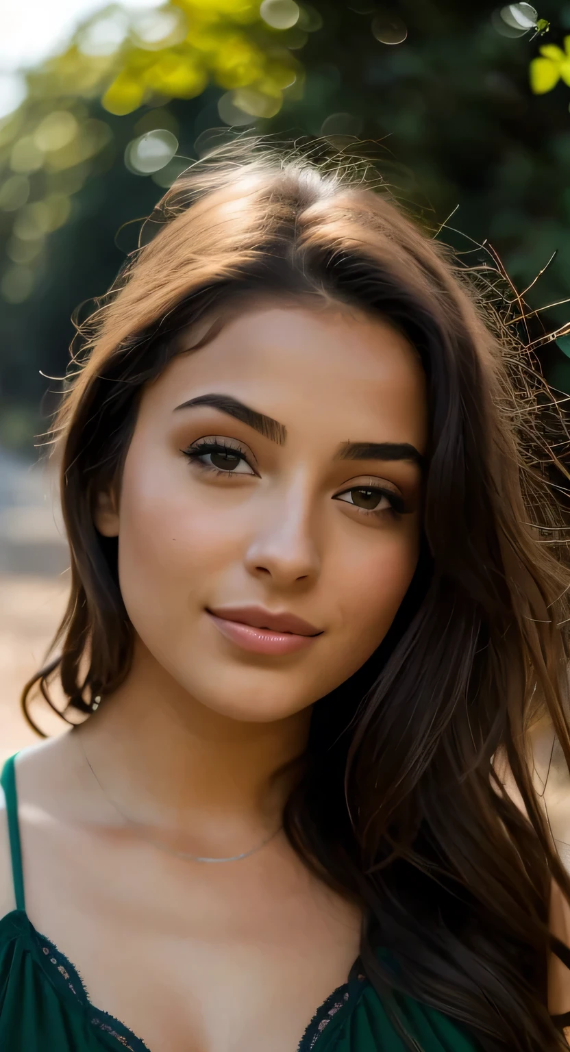 femme arafed avec de longs cheveux bruns et une robe verte posant pour une photo, magnifique visage latina, Portrait de Sophie Mudd, head close-up portrait, superbe gros plan, belle femme mexicaine, peau olive impeccable, head close-up, mixed race woman, mixed race woman, une belle adolescente, beau jeune visage, Belle jeune femme, une belle jeune femme