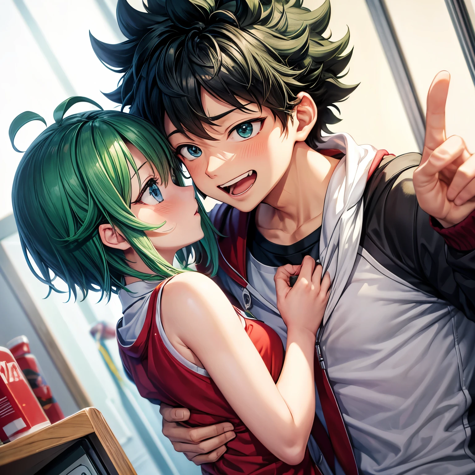 Izuku midoriya anime my hero academia katsuki bakugo lovemaking