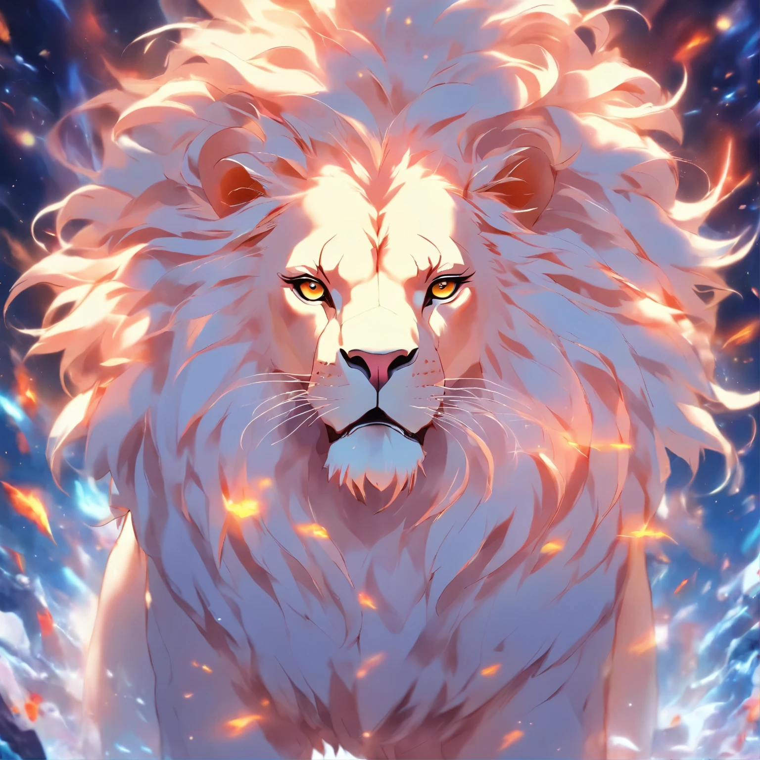 Albino lion