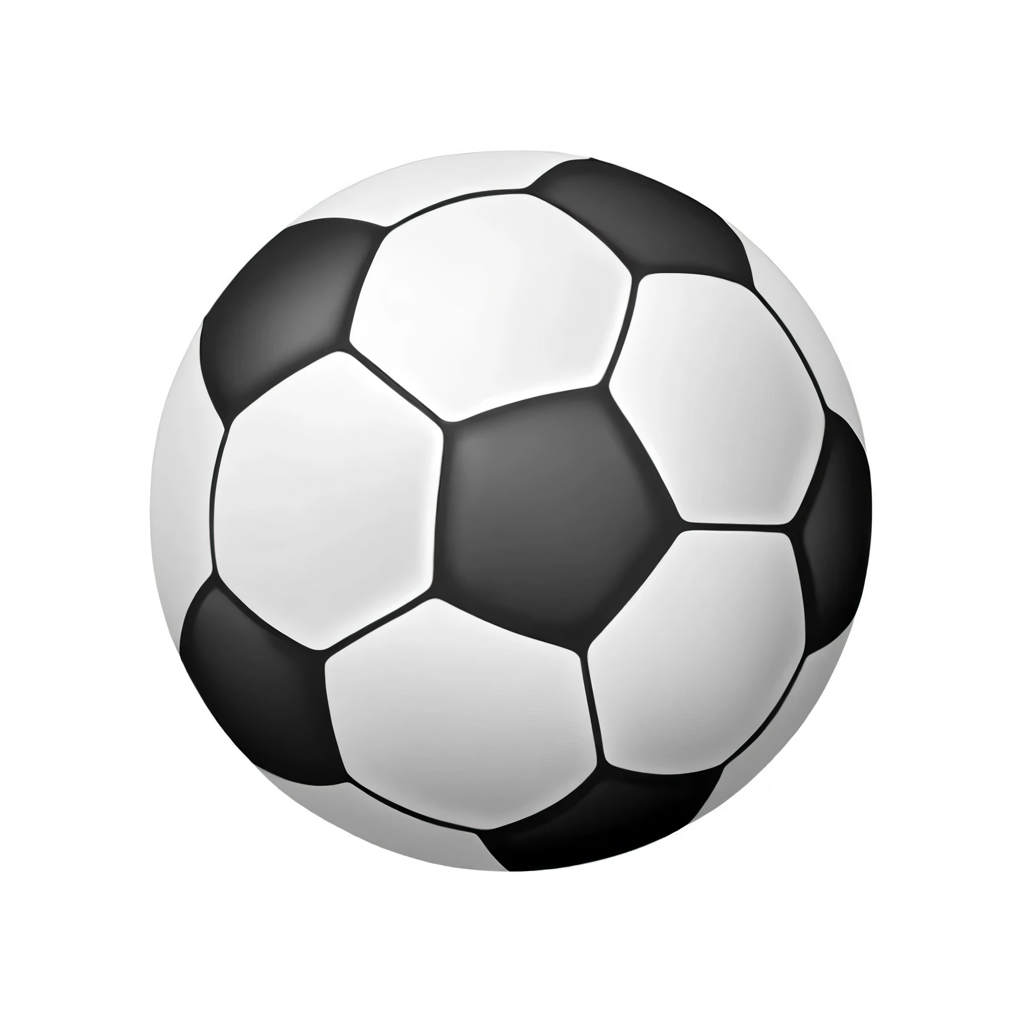 a close up of a soccer ball on a white background, soccer ball, soccer, football, spherical, computer - generated, flying soccer balls, highly rendered, hd illustration, computer generated, ball, detailed high resolution, beautiful high resolution, some spherical, rectangular, hexagonal shaped, high quality image”, detailed vector, transparent background