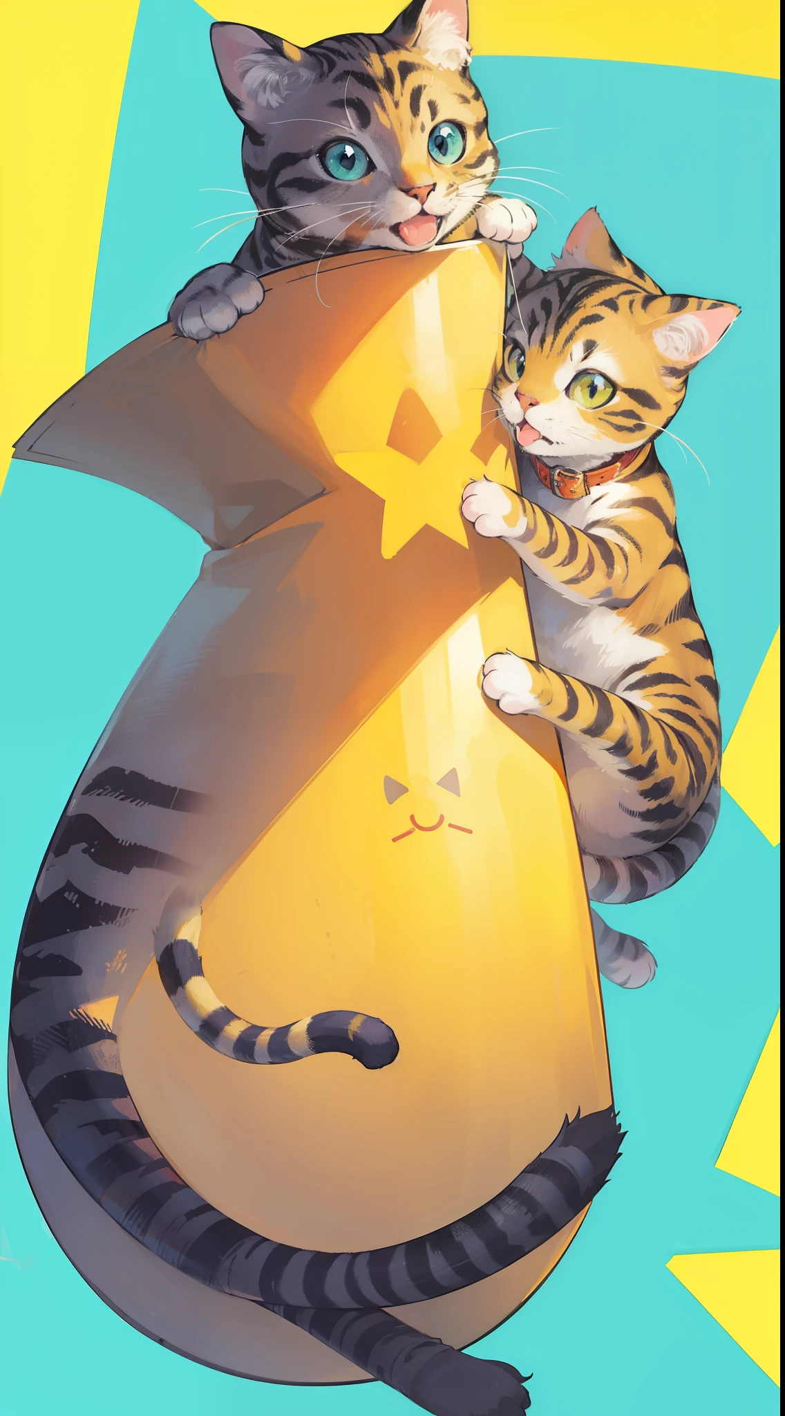 (32k), (((background of many cat))), (((bright background))), (beautiful world), (cute world), no-human,