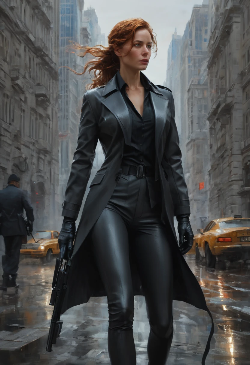 Secret Agent by Brent Cotton, best quality, masterpiece, Representative work, official art, Professional, Ultra intricate detailed, 8k