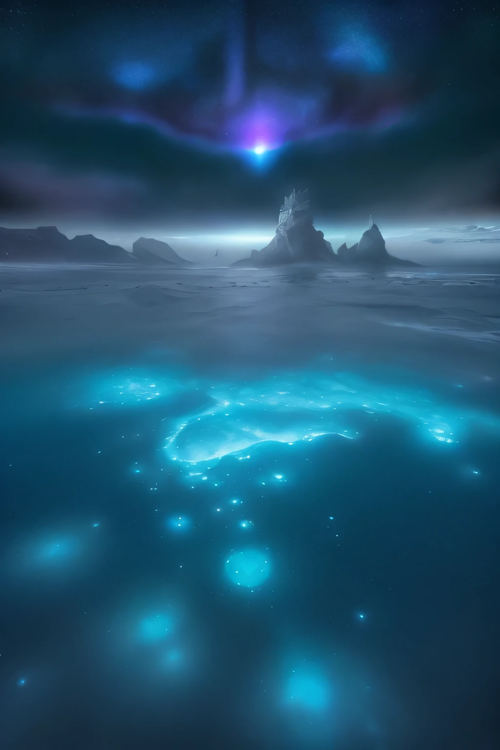 sea of frozen methane bubble, bioluminescent stars in the sky, touquois sky, soft cotton clouds, tourqouis ocean waves, shiny, purple water, galaxy, complementing lighting. beach night time, blue bioluminescent waves on ocean, and city visible far away. night dark ocean, night time. Futuristic city floating on glowing sea There will be a blue light on the beach,Coastline photos、(luminance:1.1)、8K UHD、Slr、softlighting、high high quality、filmgrain、Fujifilm XT3,scenecy,photography of,Ultra photo realsisim. held up by glowing towers that reach towards the clouds – a sprawling metropolis showcases the pinnacle of architectural innovation. ,Starry,starrysky,galactic,meteors surging in the waves、When thThis top-quality masterpiece, captured in hyper-realistic detail with a Carl Zeiss 16mm f/1.8 lens, presents an awe-inspiring scene of towering structures that defy the elements, as they rise serenely above the sea's turbulent waves. The intricate blend of architecture is illum ((highest quality, 8k, masterpiece, photorealism, RAW photo, highest quality)), futuristic city on titan on glowing and ice covered trees against night galaxy sky, sci fi city on titan landscape, super nova in sky, nebula sky, sunny winter night starry, ultra-realistic, high definitionRealism, realistic photos, professional color correction, shot with Canon EOS 5D Mark IV , galaxy and aurora visible in the sky, nebula sky, hi tech city on titan. (Modern science fiction fantasy: capricho:1.4) (Horizon of the urban landscape of the metropolis:1.1) cercado por (rios e cachoeiras em um vale de montanha rochosa:1.4) (Botw Genshin:0.6) (Ghibli:1.0) (deus da guerra:0.6) (Horizonte Zero Amanhecer:0.6) (Credo dos Assassinos:1.0) (guerra nas estrelas:1.0) (Jornada nas Estrelas:1.0) (Horizonte Proibido Oeste:0.6) (Avatar Pandora:1.0) (Singapura Hong Kong:1.2) (photogenic photo hdr sharp focus intricate detail composition rule of thirds dof 8k contracts reflections flower glow saturated dawn:1.2)