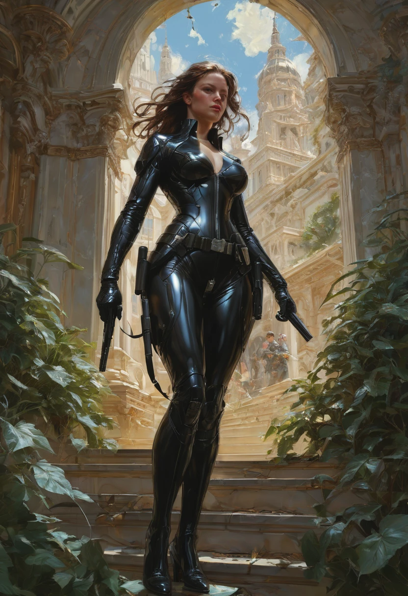 Secret Agent by Brent Cotton, best quality, masterpiece, Representative work, official art, Professional, Ultra intricate detailed, 8k