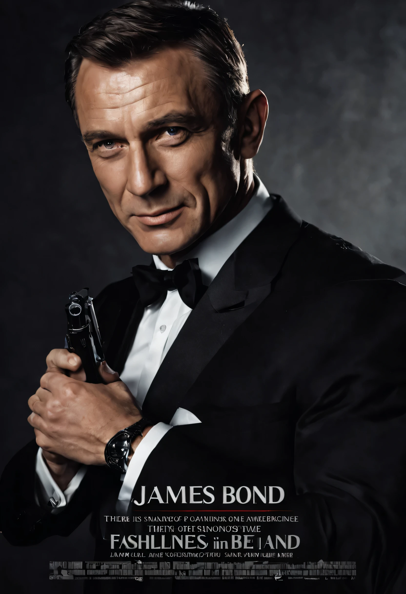Close-up of a man in a suit standing next to a car, Classic Bond signature lens, Still photo of James Bond, James bond, James Bond's film stills, idris elba as james bond, Bill Nye(English:Bill Nye) As James Bond, Putin as James Bond 0 0 7, daniel craig, Henry Cavill as James Bond, heavy rain poured, Pierce Brusnan as James Bond